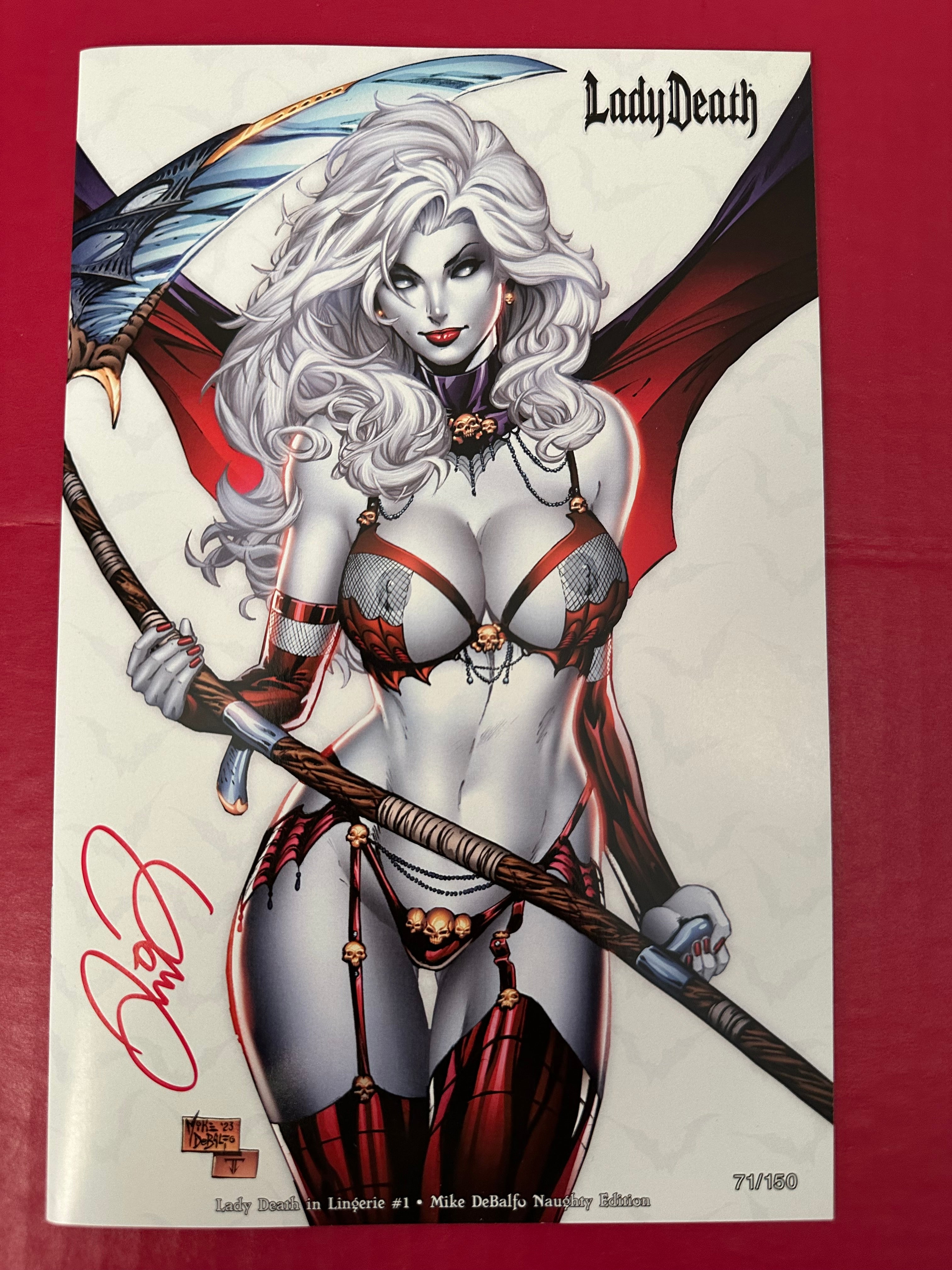 Lady Death in Lingerie #1 (1995) Mike DeBalfo Edition (Ltd. 150) Signed by Mike DeBalfo by Ugly Monkey Comics