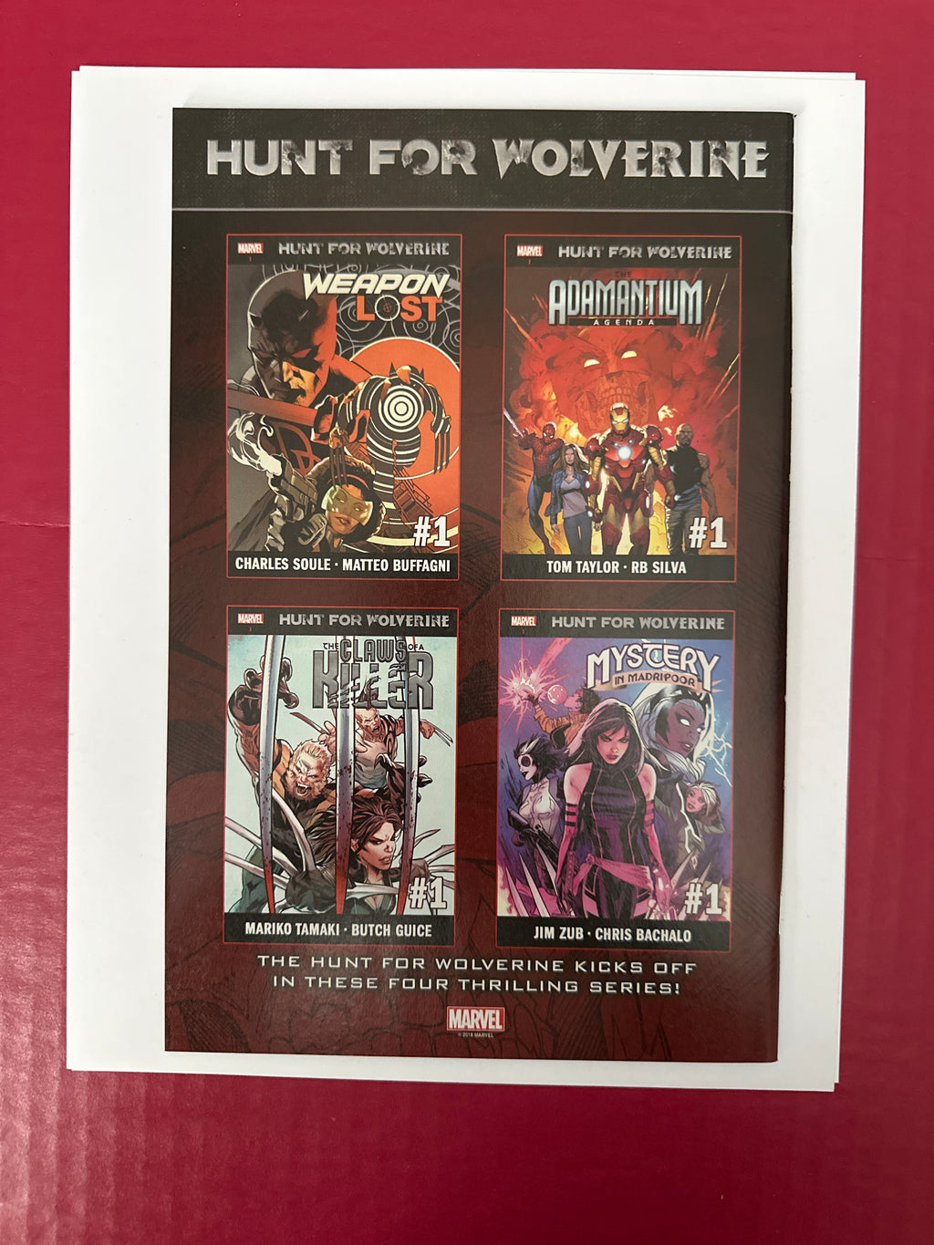 The Hunt for Wolverine #1H (2018 Marvel Comics) by Ugly Monkey Comics