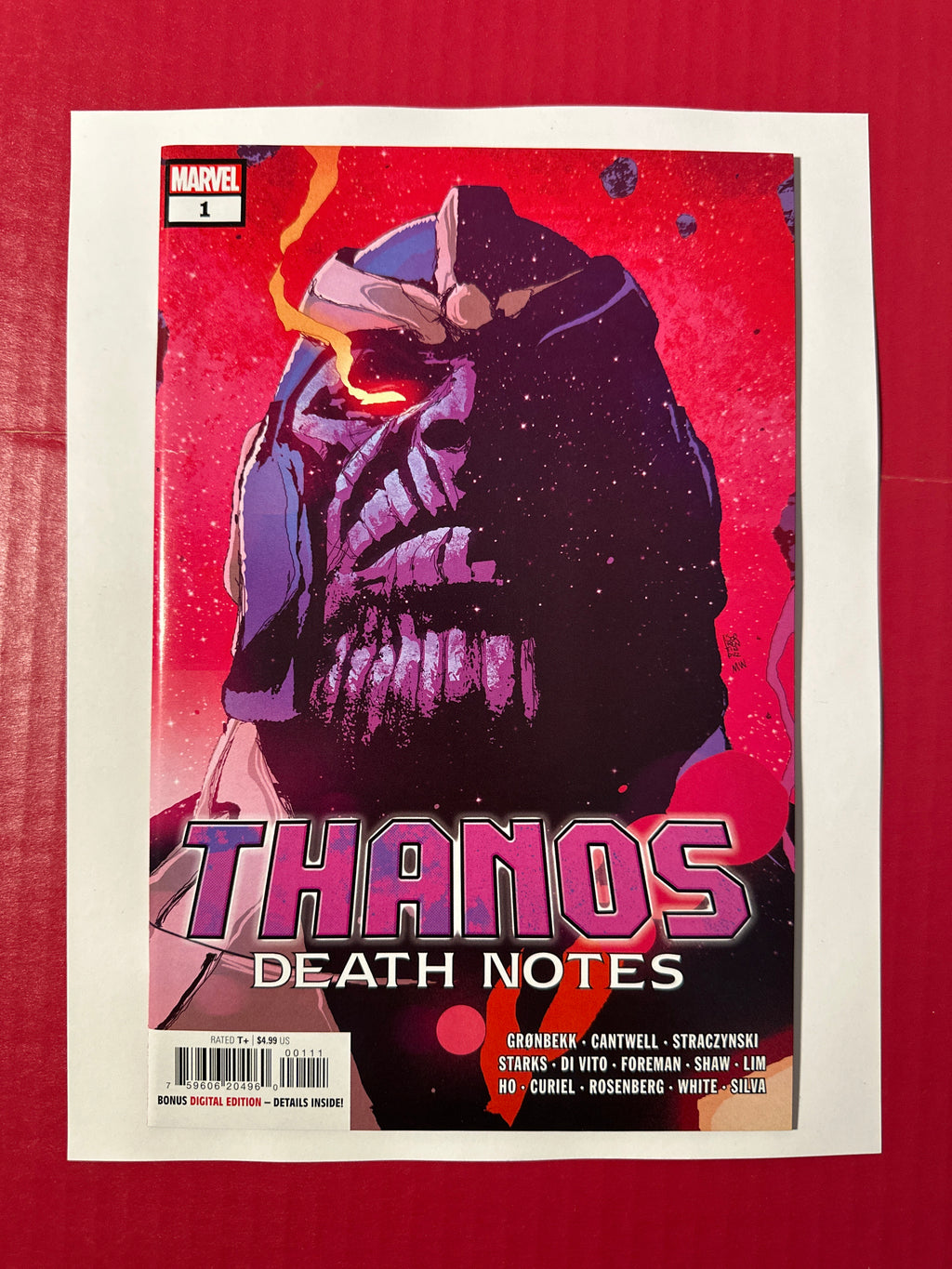 Thanos: Death Notes #1 (Marvel Comics 2022) Andrea Sorrentino Regular by Ugly Monkey Comics