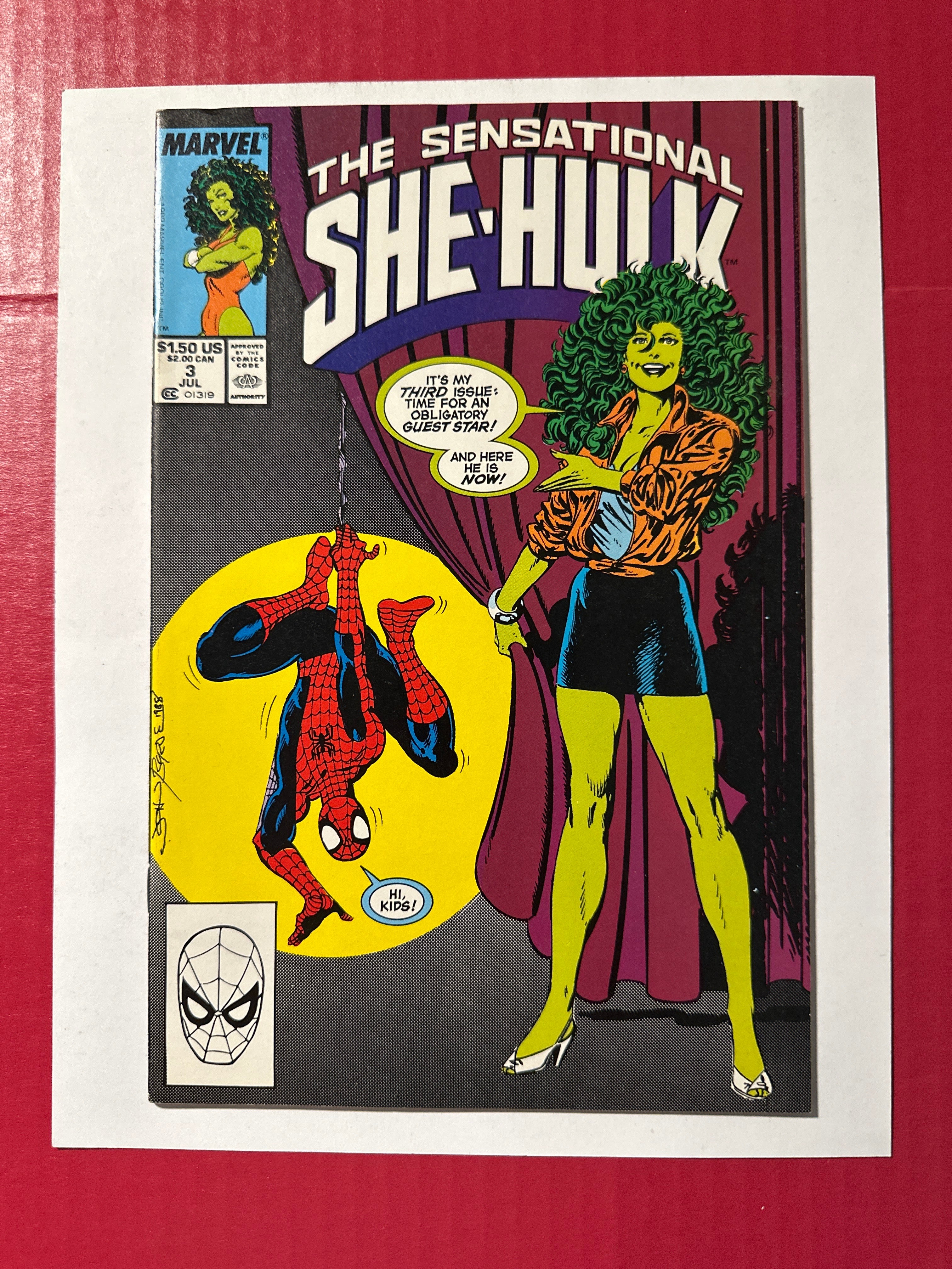 The Sensational She-Hulk #3A (Marvel Comics 1989) Direct Edition by Ugly Monkey Comics