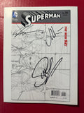 Superman, Vol. 3 #15 (2013) Incentive Sketch Variant (1:25) Triple Signed