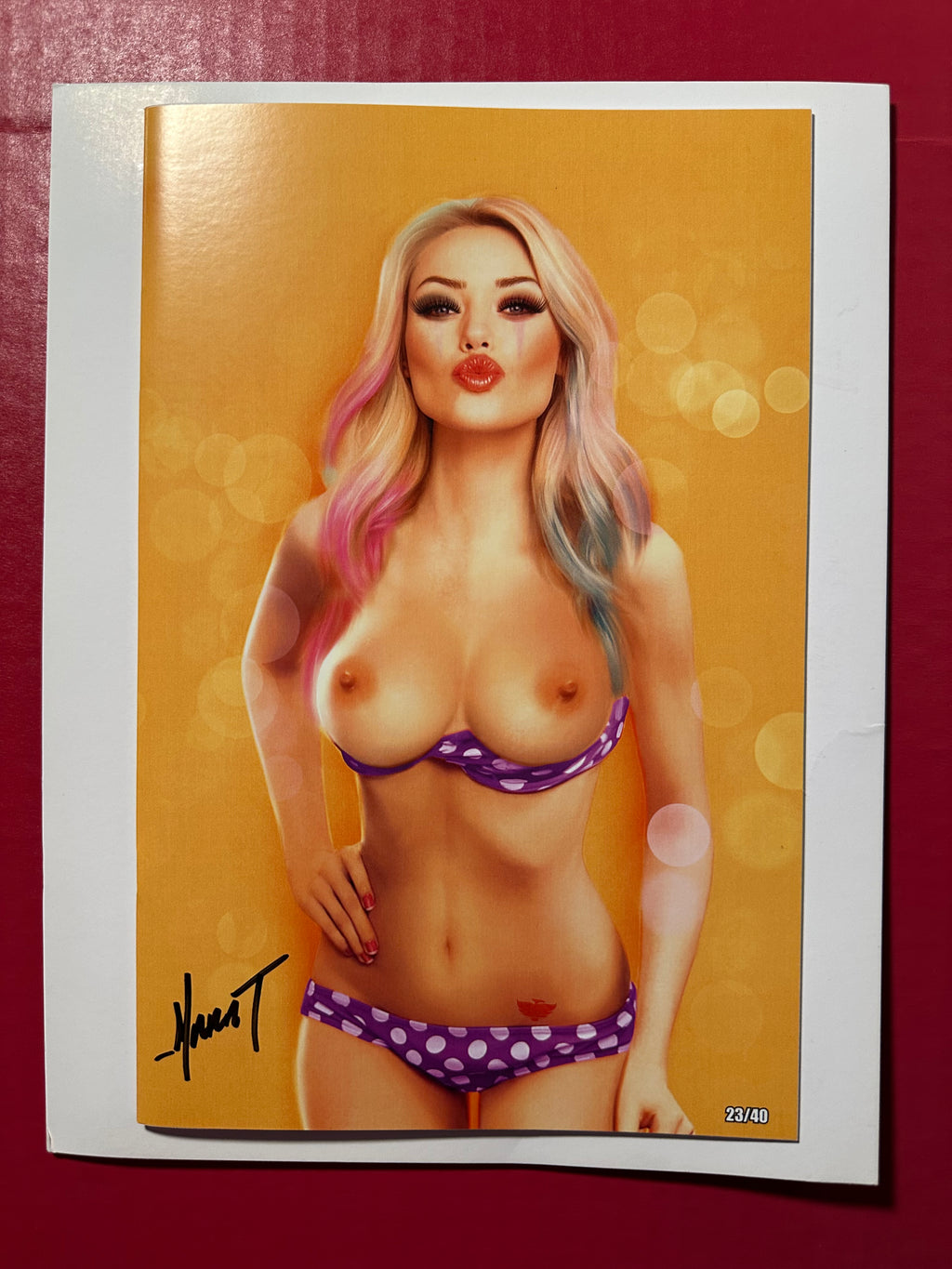 Hardlee Thin #1 Phoenix Fan Fusion Naughty Edition (2023) limited to 40 Signed by Marat Mychaels by Ugly Monkey Comics