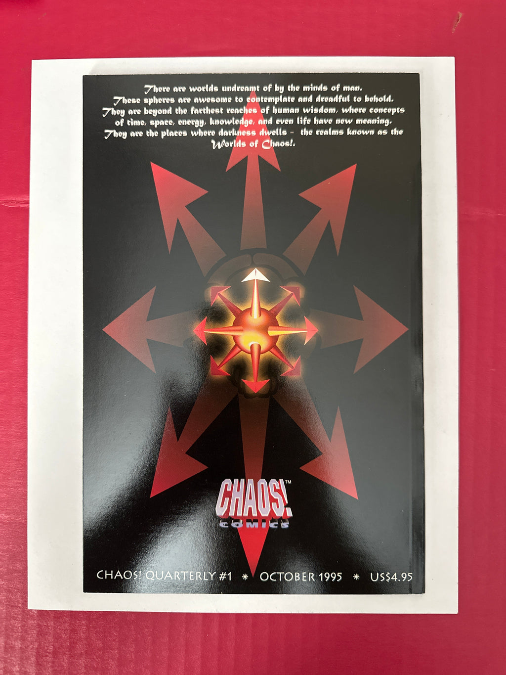 Chaos! Quarterly #1A (Chaos! Comics 1995) Regular Cover by Ugly Monkey Comics