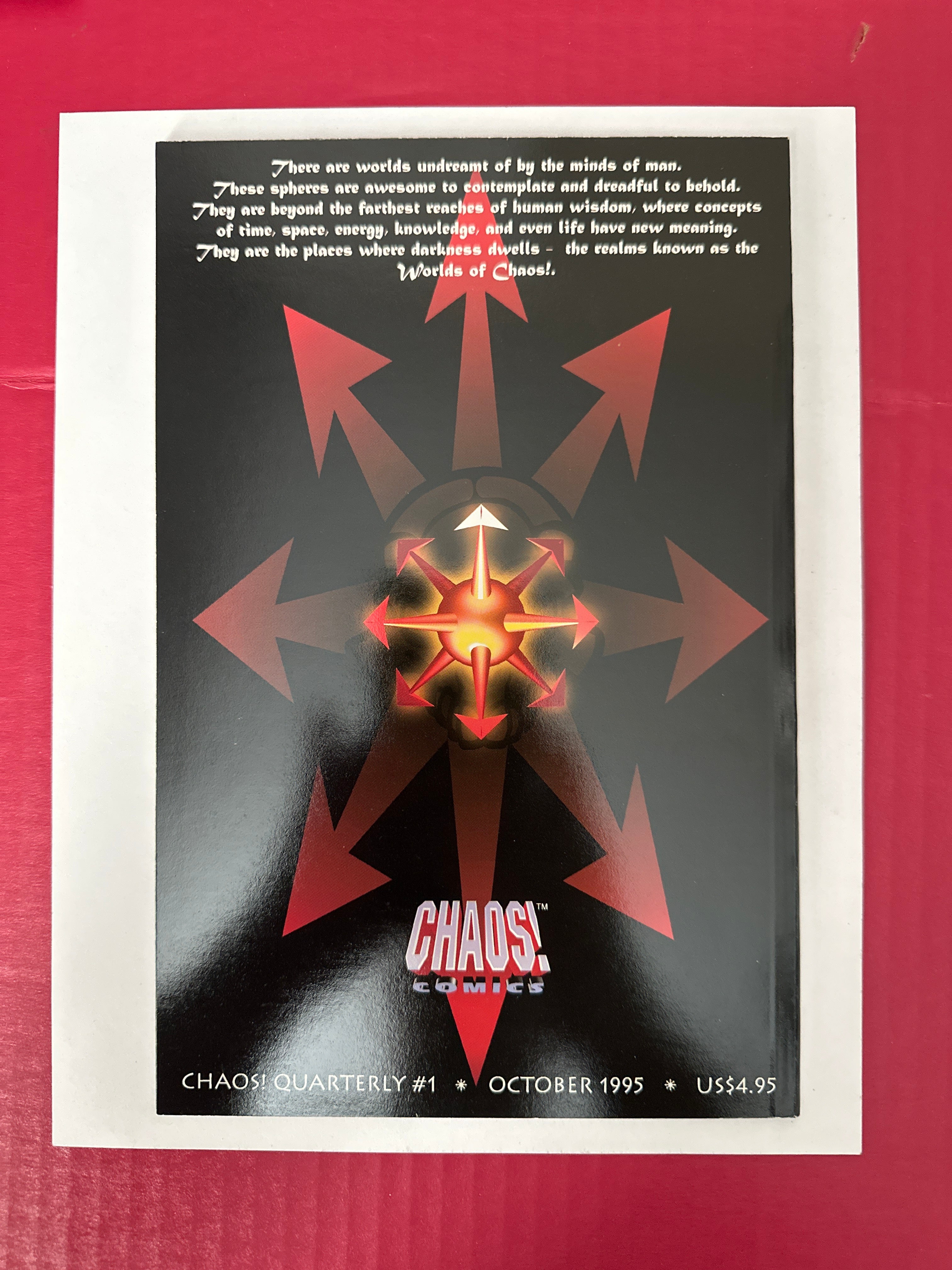 Chaos! Quarterly #1A (Chaos! Comics 1995) Regular Cover by Ugly Monkey Comics