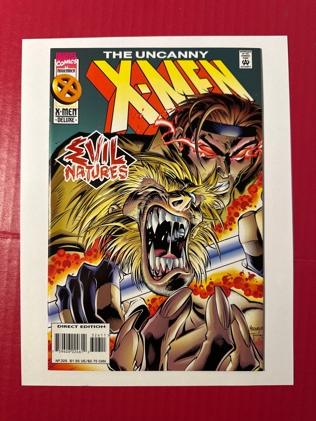The Uncanny X-Men, Vol. 1 #326 (Marvel Comics 1995) Direct Deluxe Edition by Ugly Monkey Comics