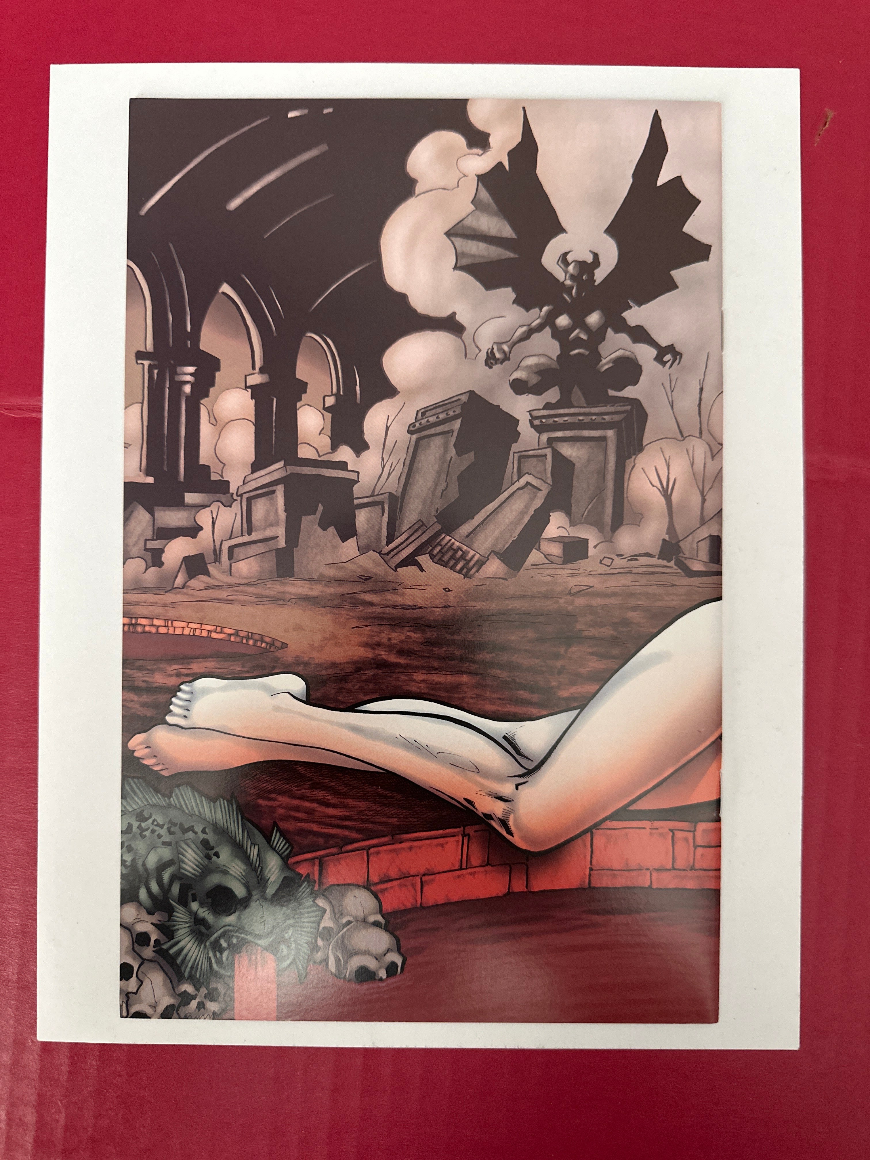 Lady Death: Swimsuit 2005 #1B (Avatar Press 2005) Wrap Cover by Ugly Monkey Comics