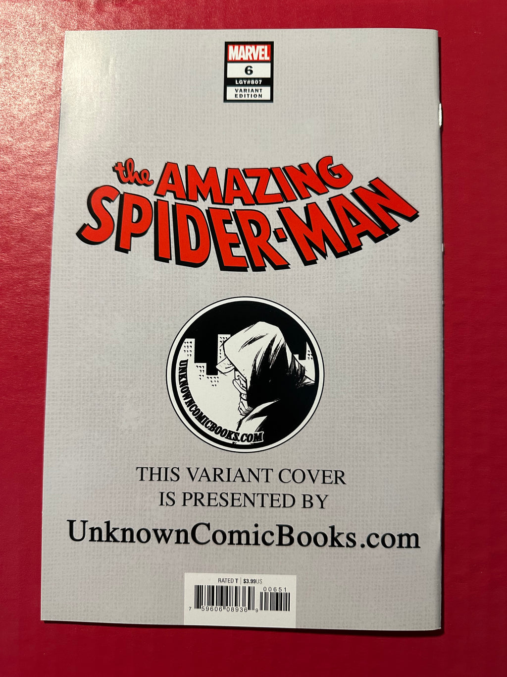The Amazing Spider-Man, Vol. 5 #6 (2018) Signed by Mike Mayhew by Ugly Monkey Comics