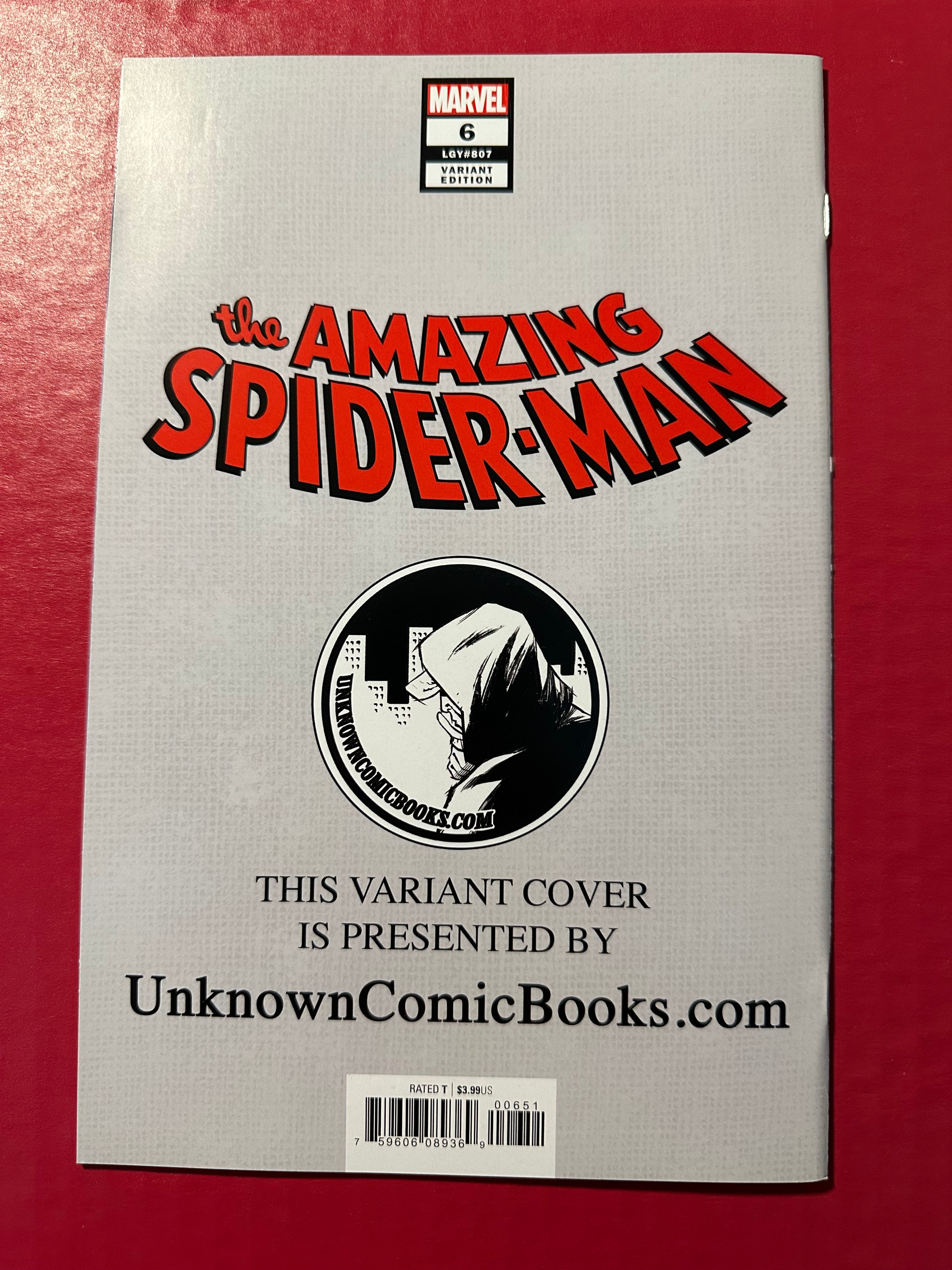 The Amazing Spider-Man, Vol. 5 #6 (2018) Signed by Mike Mayhew by Ugly Monkey Comics