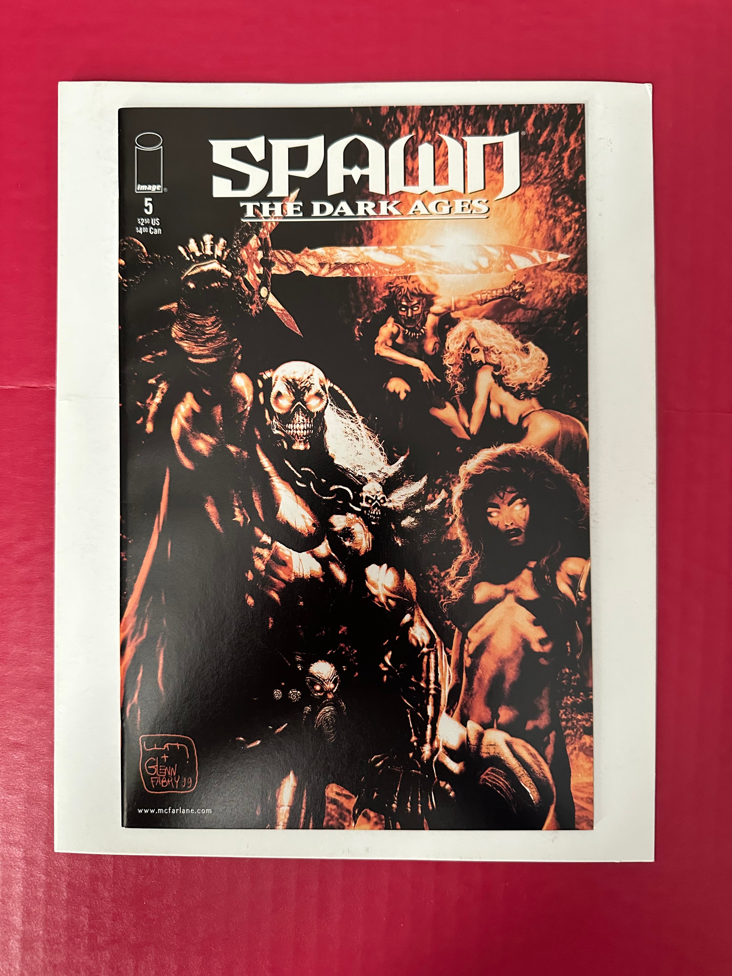 Spawn: The Dark Ages #5 (1999) Liam McCormick-Sharp & Glen Fabry Cover by Ugly Monkey Comics