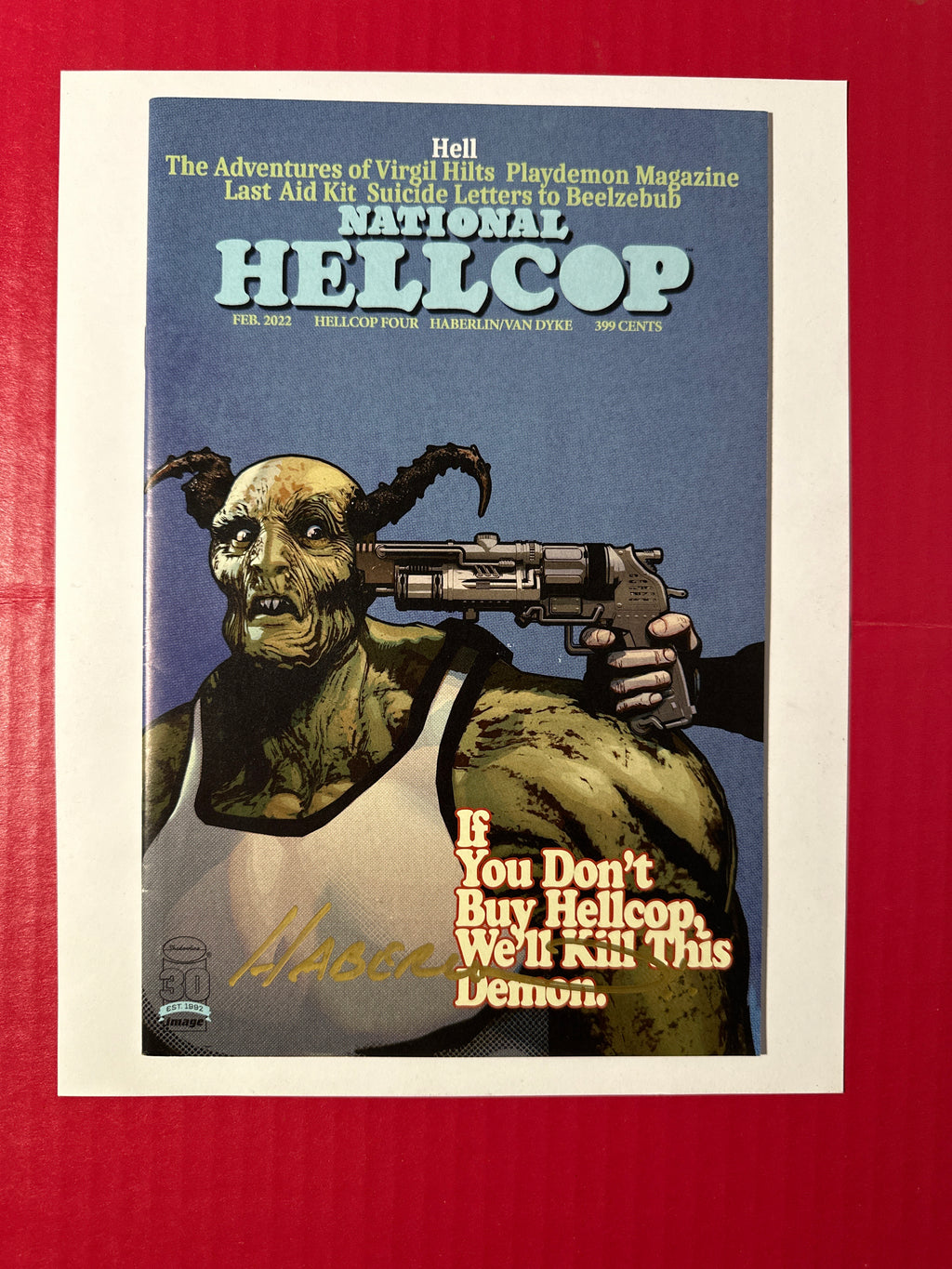 Hellcop, Vol. 2 #4B (Image Comics 2022) Signed by Brian Haberlin by Ugly Monkey Comics