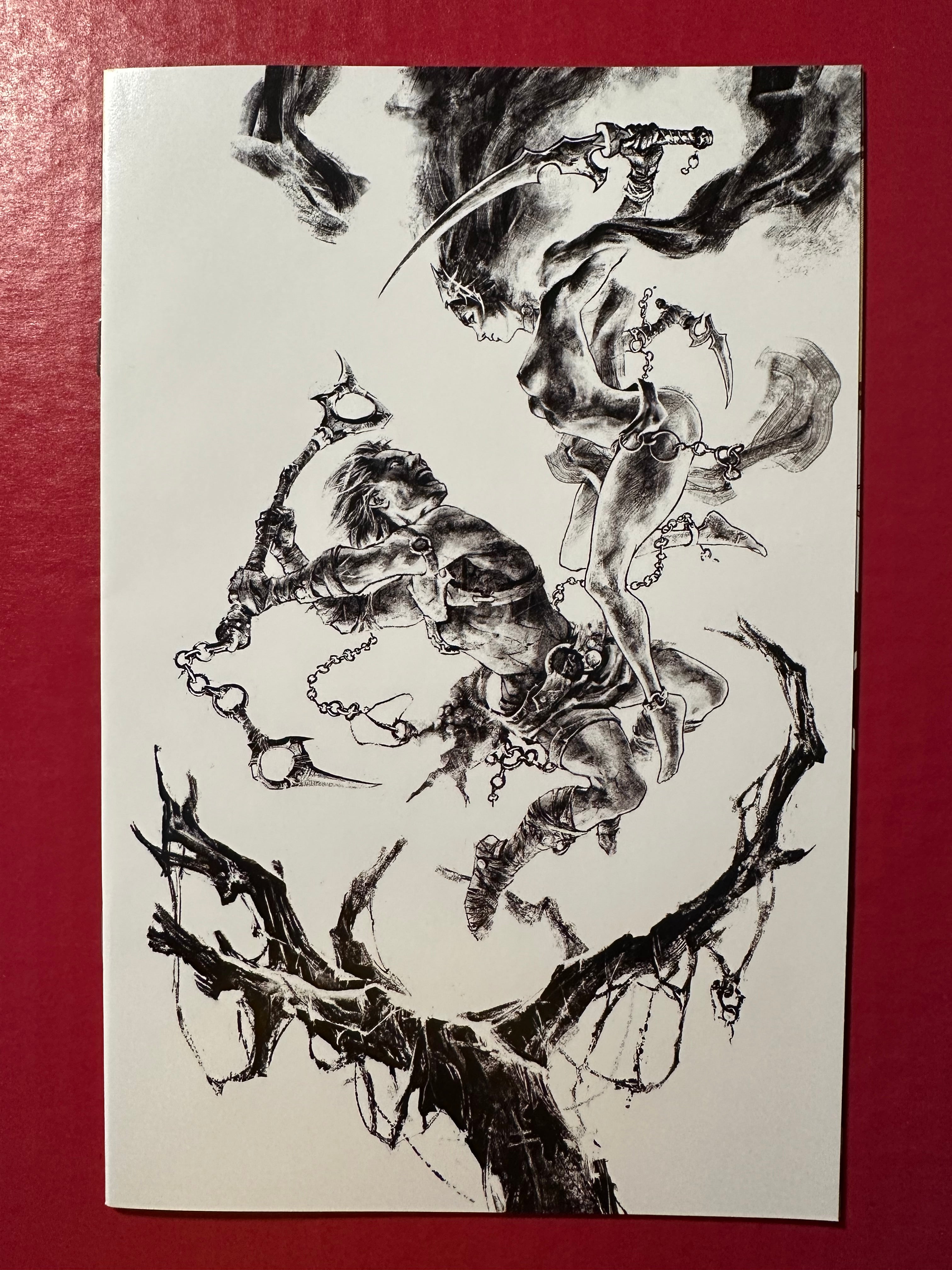 Dejah Thoris vs John Carter of Mars #5 (2021) 1:7 FOC Incentive Sebastian Fiumara B&W Virgin Cover by Ugly Monkey Comics