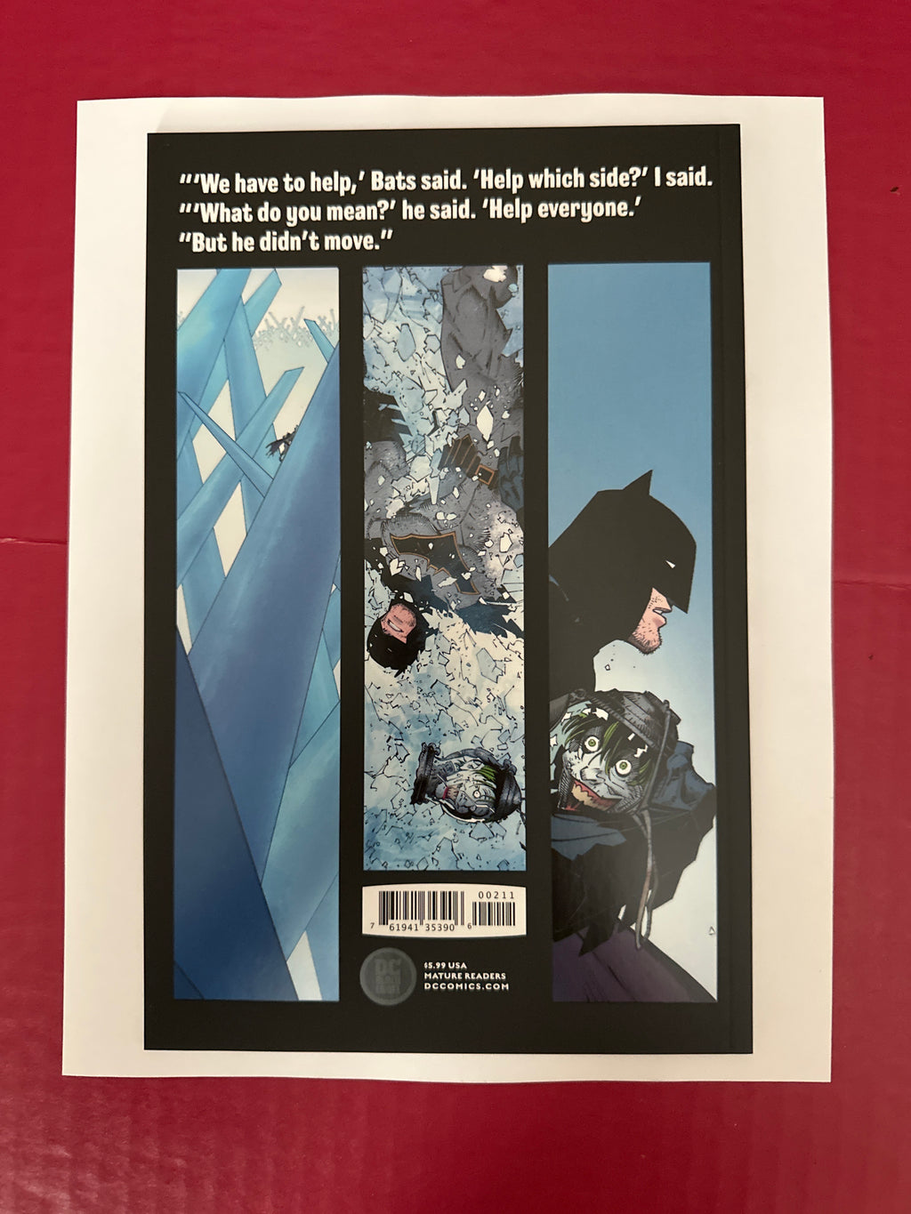 Batman: Last Knight On Earth #2A (DC Comics 2019) 1st app. of Omega by Ugly Monkey Comics