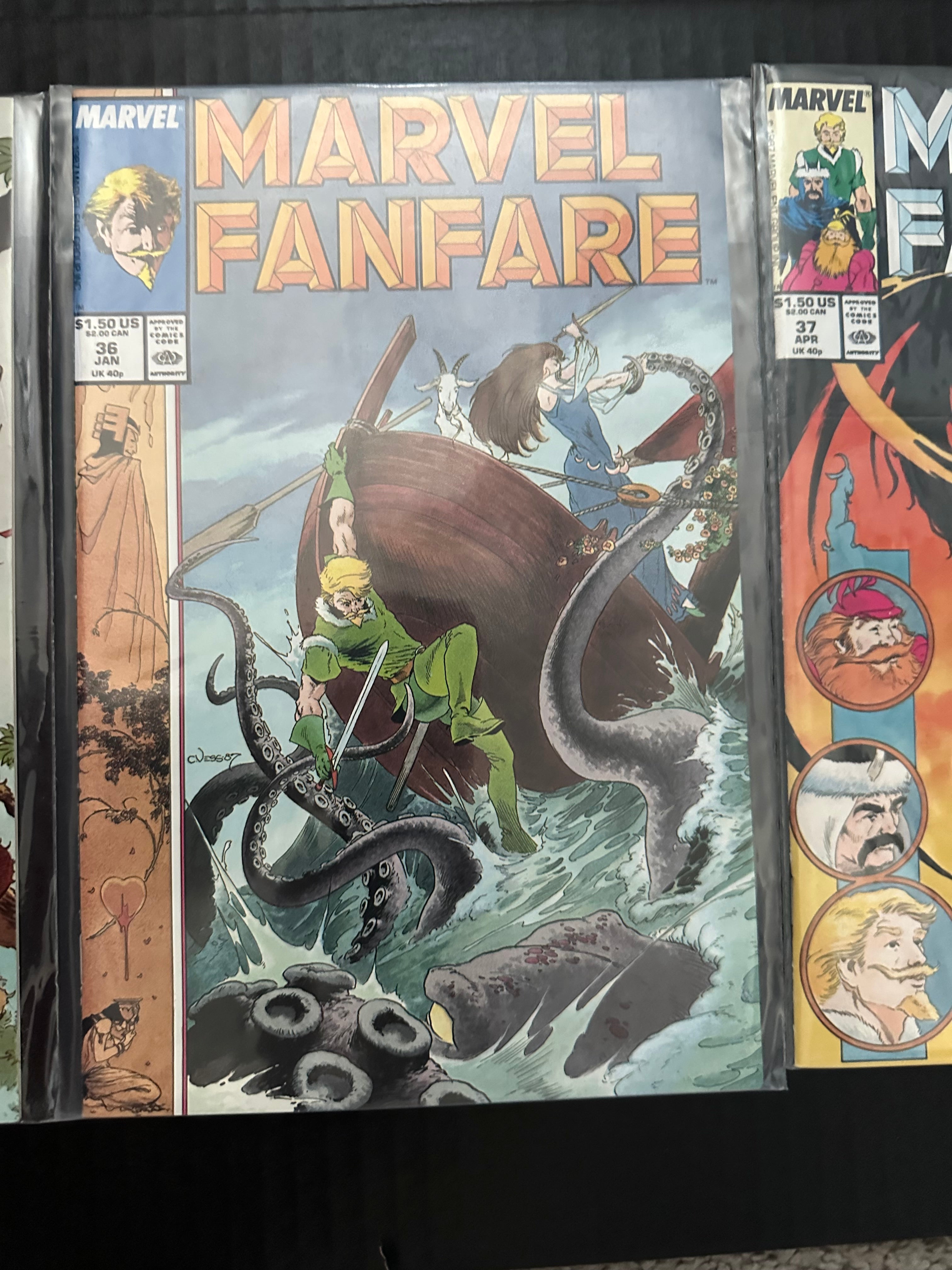 Lot of 33 Marvel Fanfare comics (1982 - 1988) 3 Key Issues by Ugly Monkey Comics