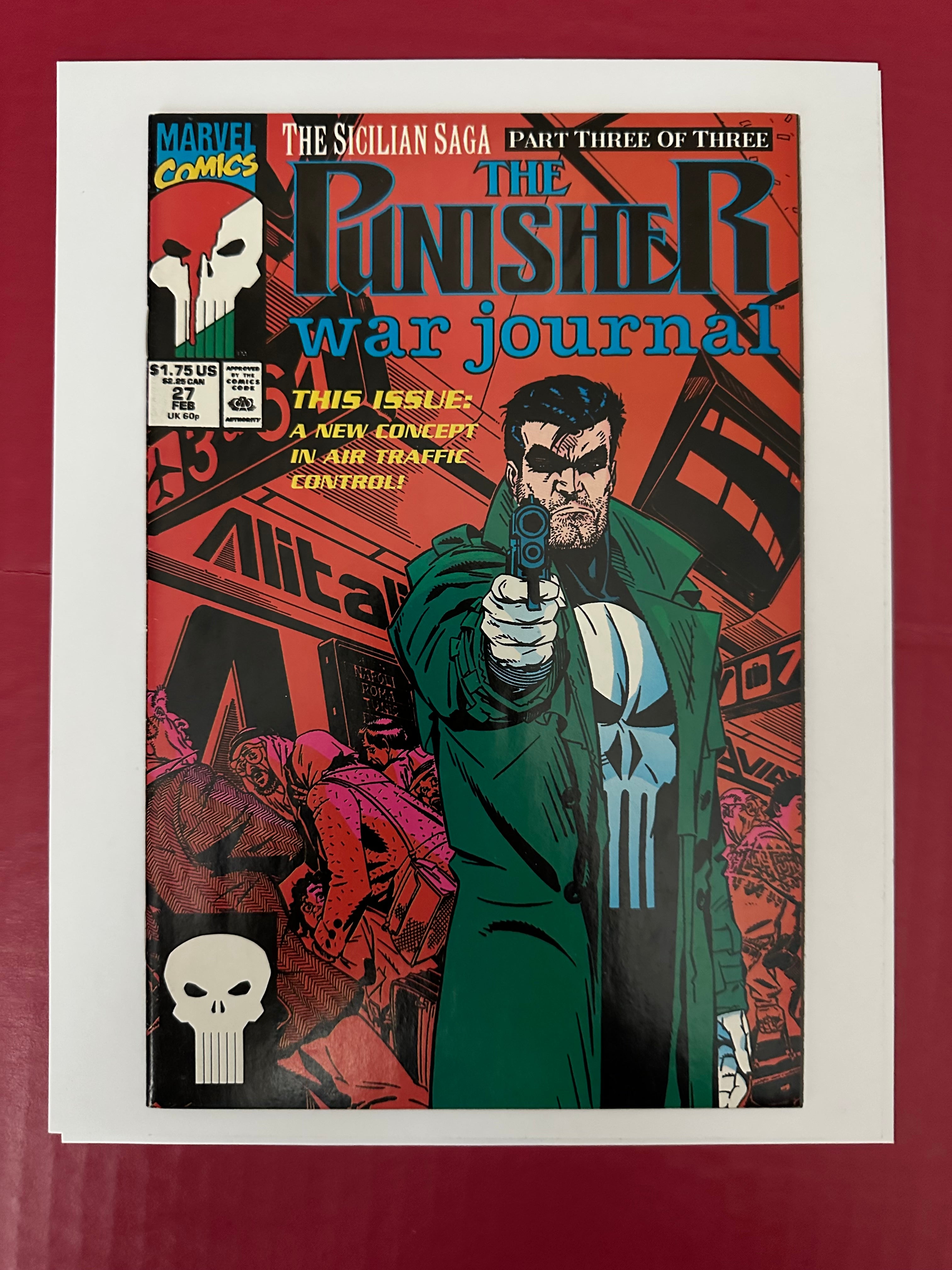 Punisher War Journal Vol 1 27A 1990 Comic Book Vintage by Ugly Monkey Comics