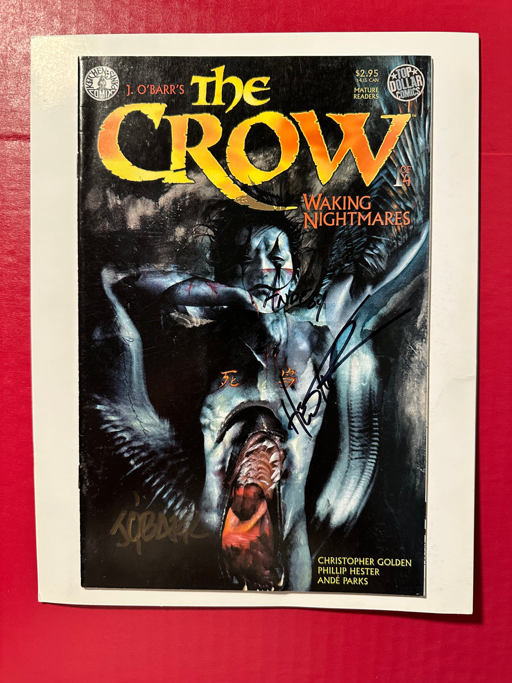 The Crow: Waking Nightmares #1 (1997) Double Signed by Ugly Monkey Comics