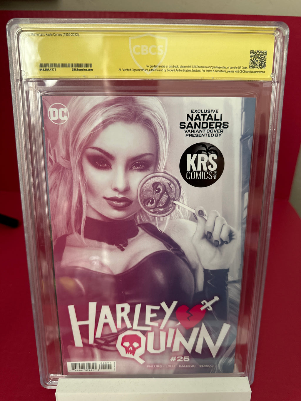 Harley Quinn #25 (2023) CBCS 9.4 Witnessed Signature Natali Sanders by Ugly Monkey Comics
