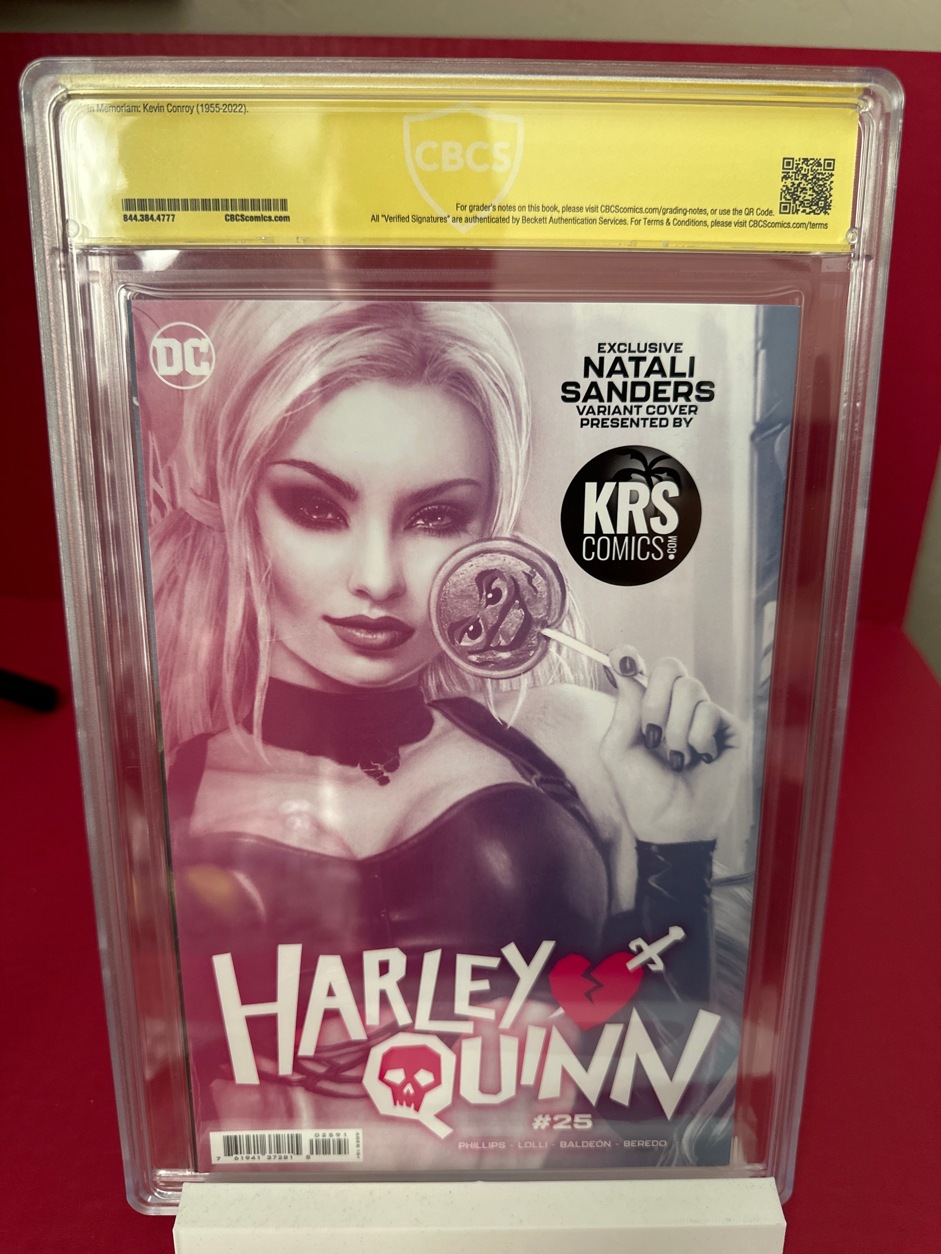 Harley Quinn #25 (2023) CBCS 9.4 Witnessed Signature Natali Sanders by Ugly Monkey Comics