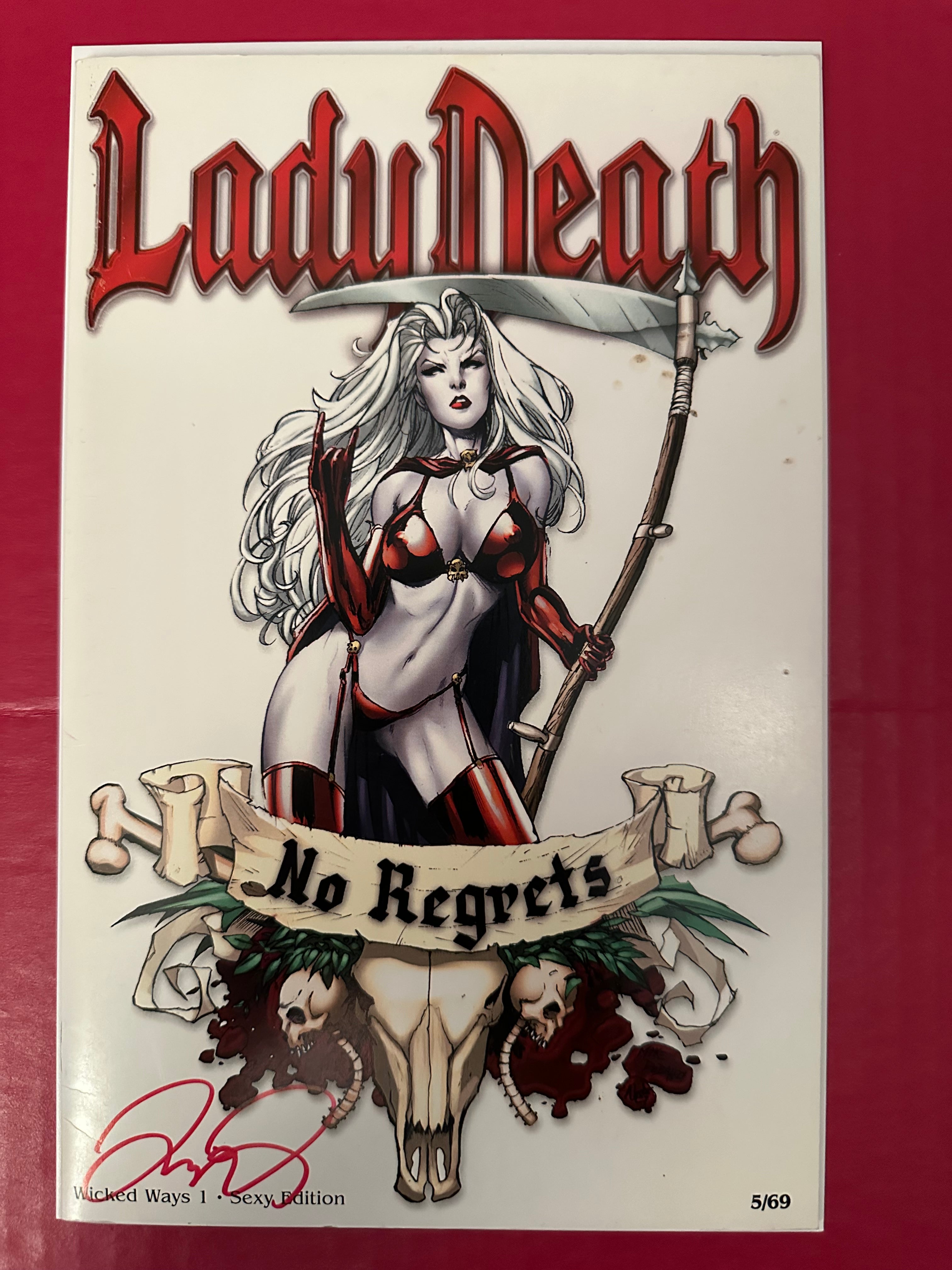 Lady Death: Wicked Ways (Tales Told) #1 (2013) Sexy Edition Limited Edition 5/69 Signed by Mike DeBalfo