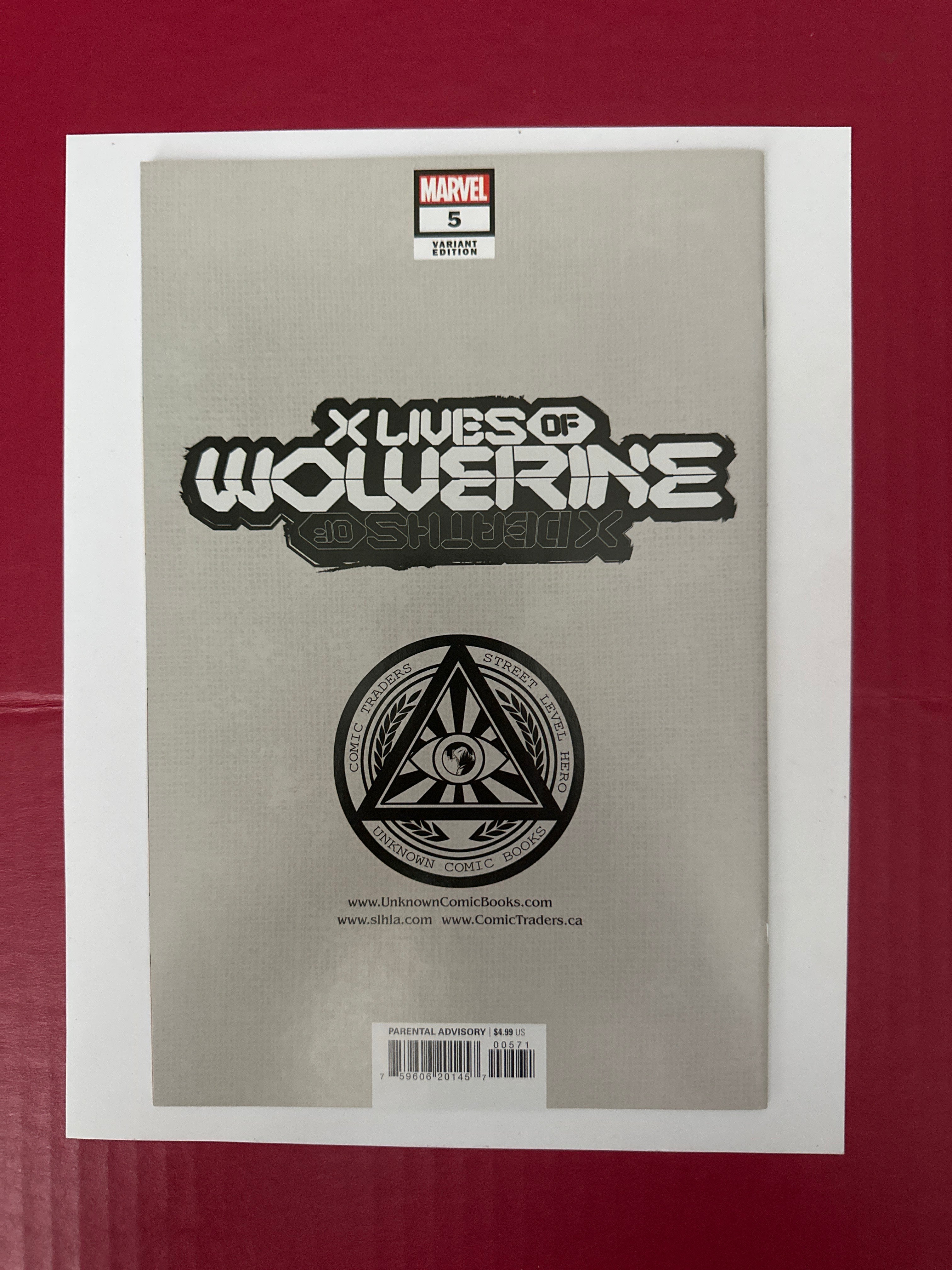 X Lives of Wolverine #5 (Marvel Comics 2022) Exclusive Marco Turini Trade Dress Variant by Ugly Monkey Comics