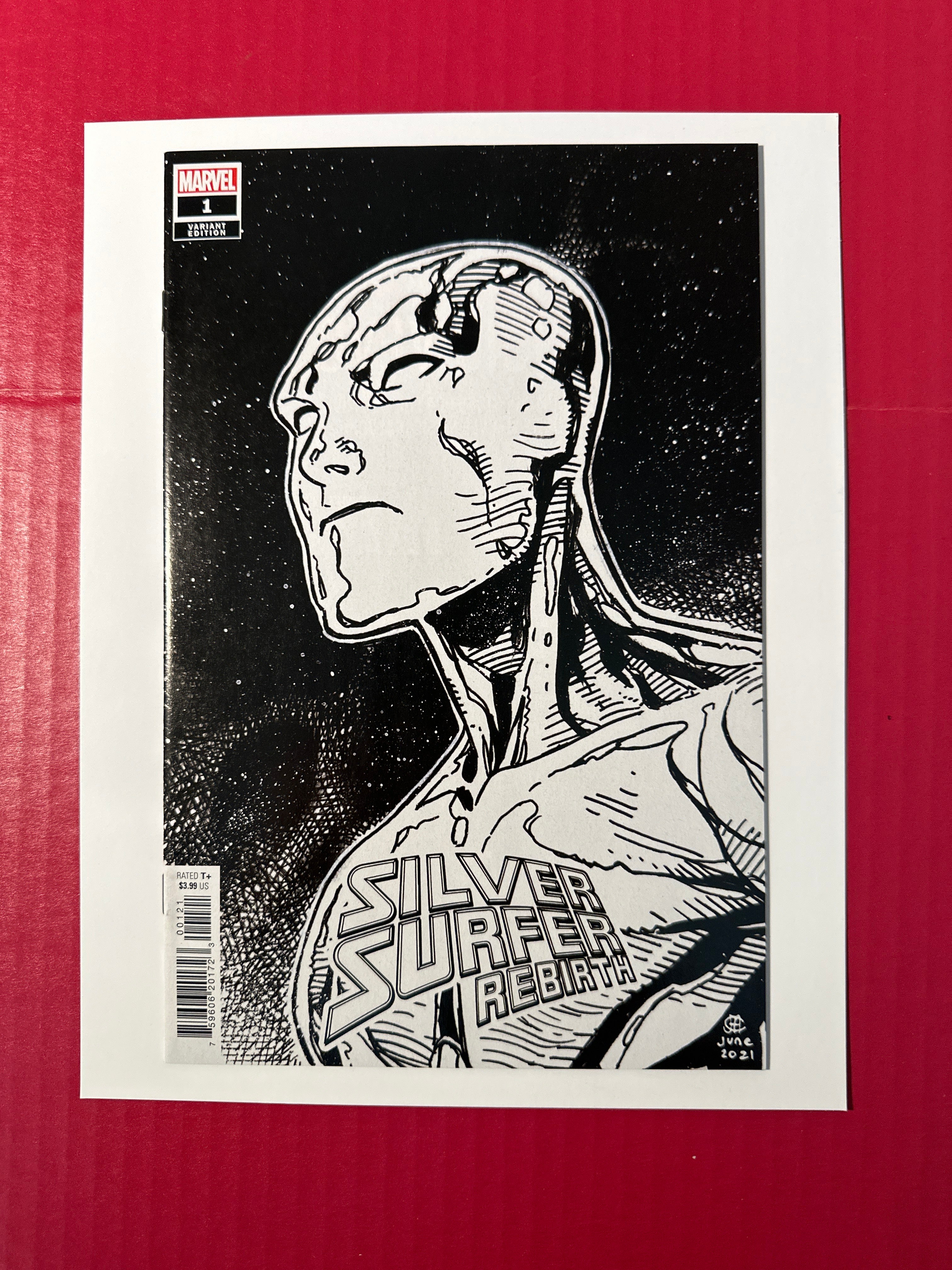 Silver Surfer: Rebirth #1 (Marvel Comics 2022) Jim Cheung Sketch Variant by Ugly Monkey Comics