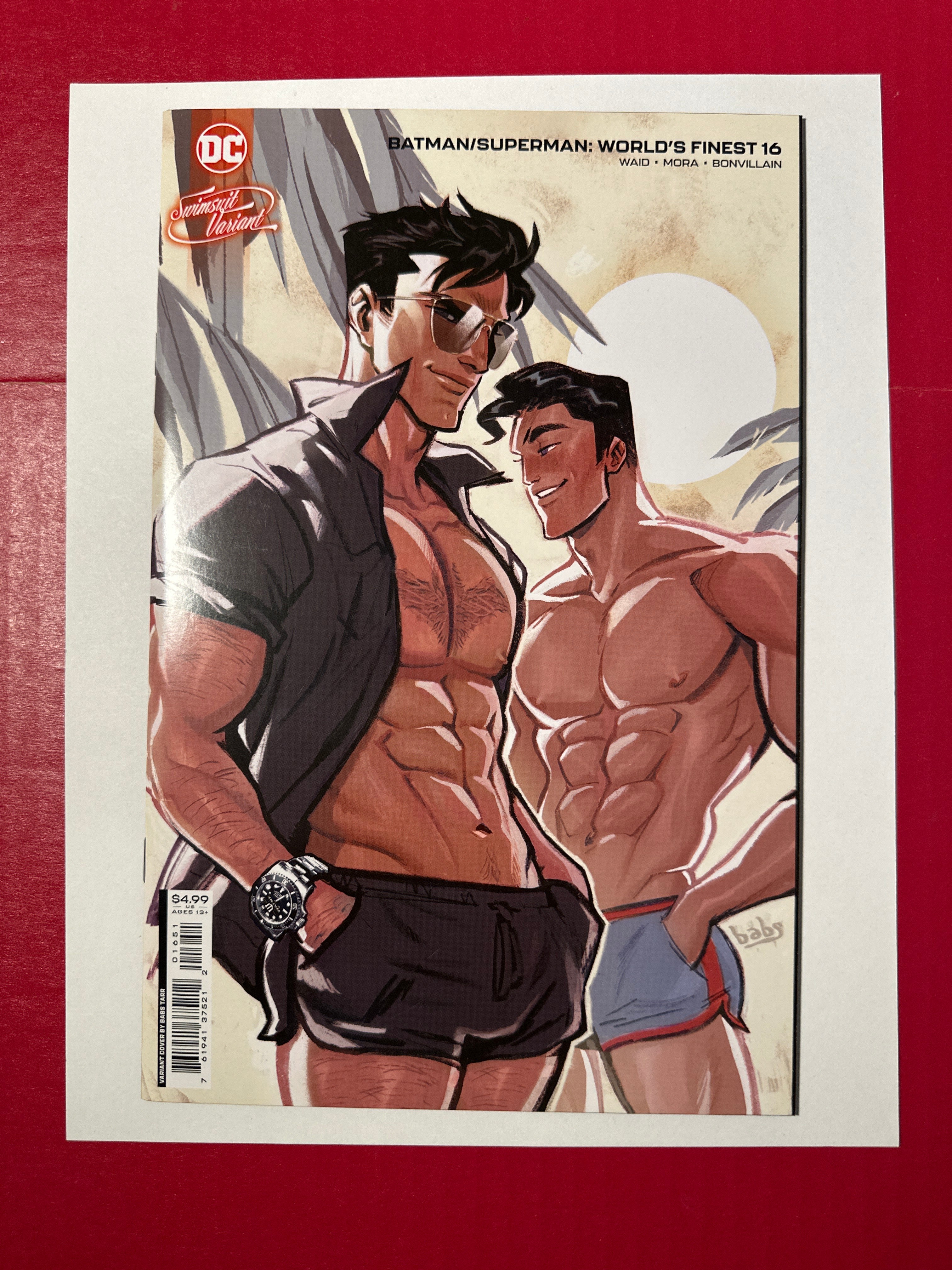 Batman / Superman World's Finest #16 (DC Comics 2023) Babs Tarr Swimsuit Variant by Ugly Monkey Comics