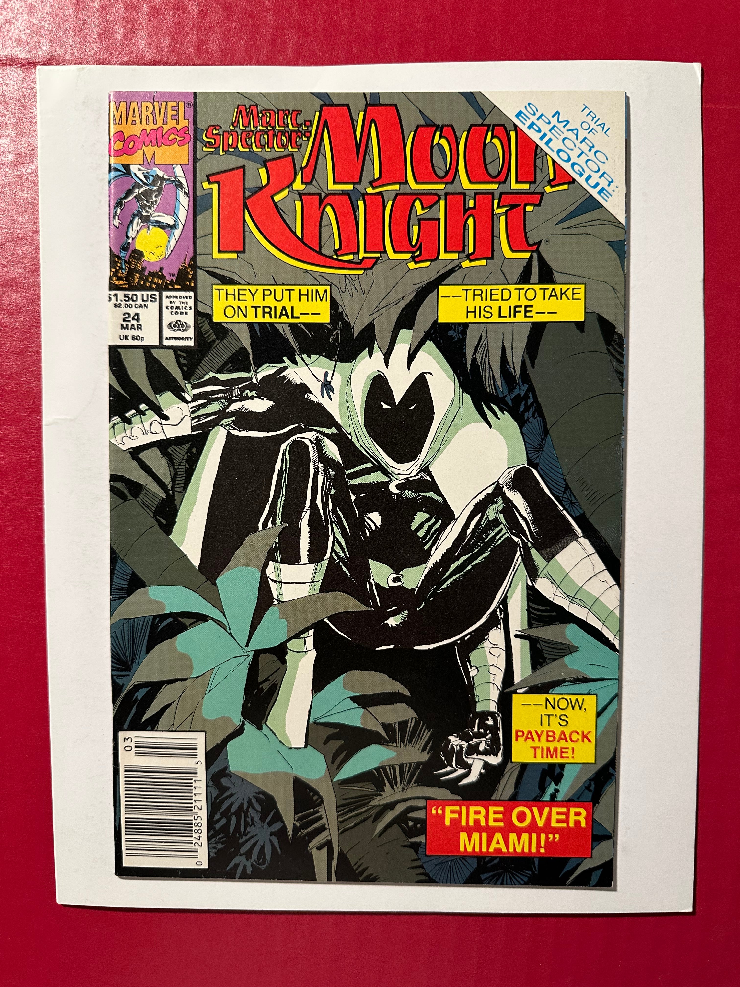 Marc Spector: Moon Knight #24 (1991) Newsstand