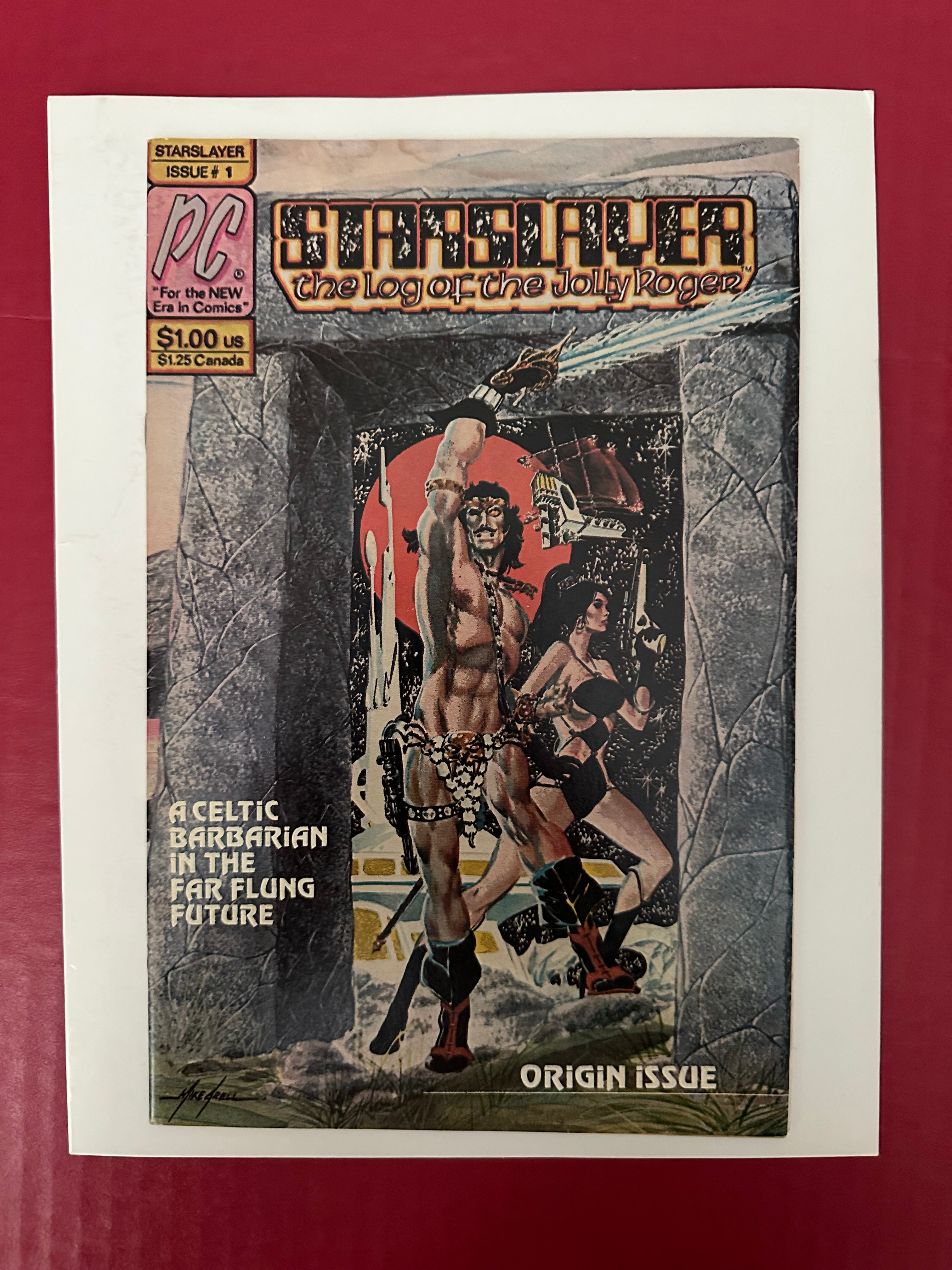 Starslayer, Vol. 1 #1 (1982) KEY Origin & 1st app. Starslayer