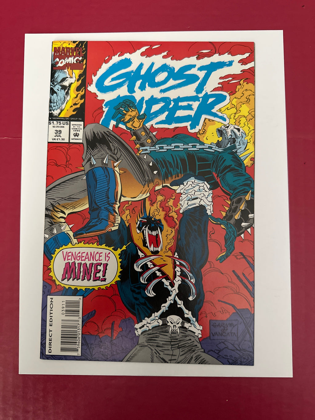 Ghost Rider, Vol. 2 (1990-1998) #39A (Marvel Comics 1993) by Ugly Monkey Comics