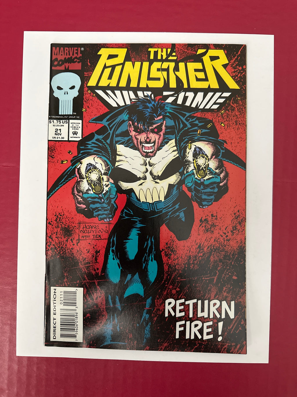 The Punisher War Zone Vol 1 21A 1993 Marvel Comics Collectible by Ugly Monkey Comics