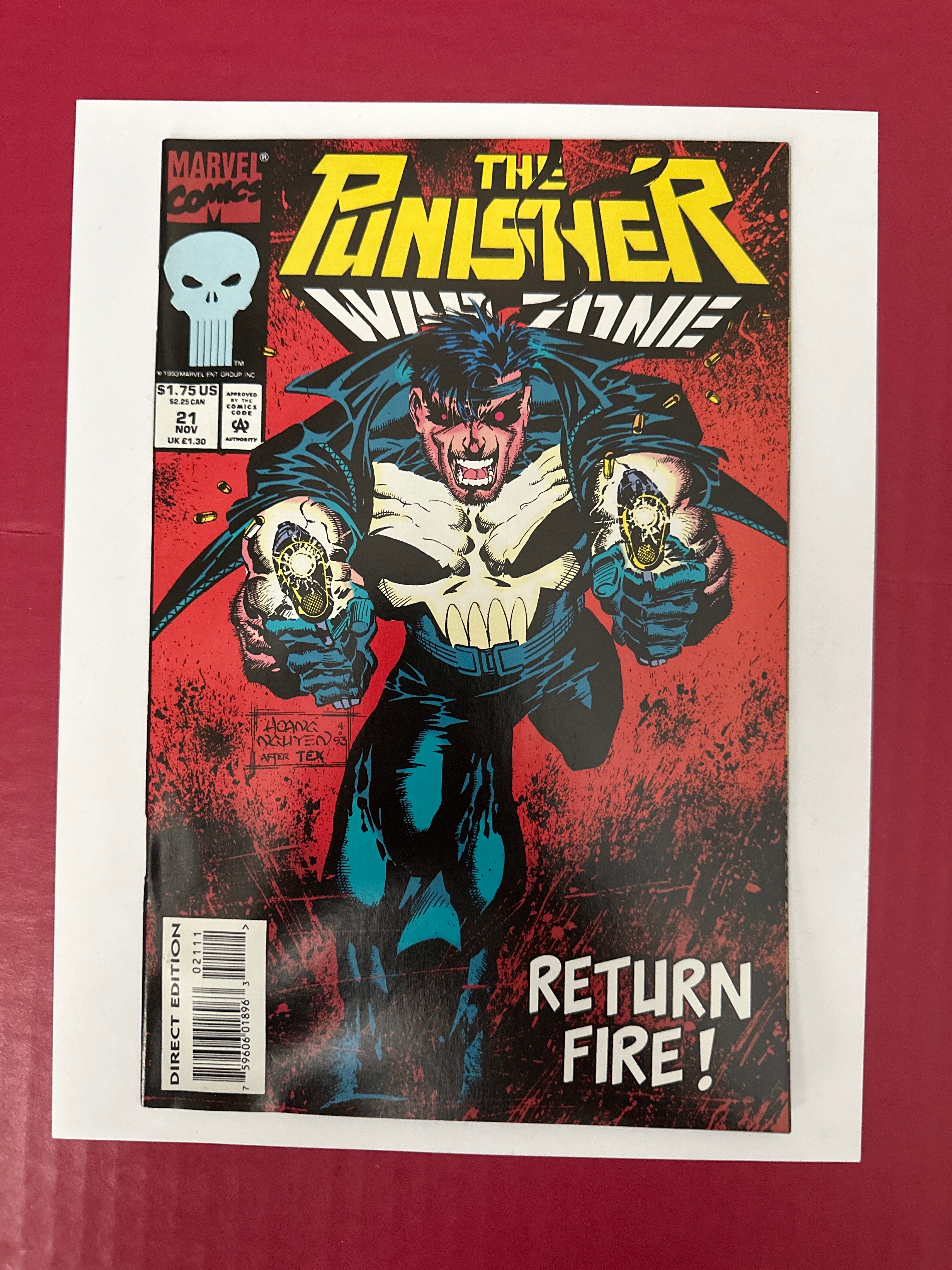 The Punisher War Zone Vol 1 21A 1993 Marvel Comics Collectible by Ugly Monkey Comics