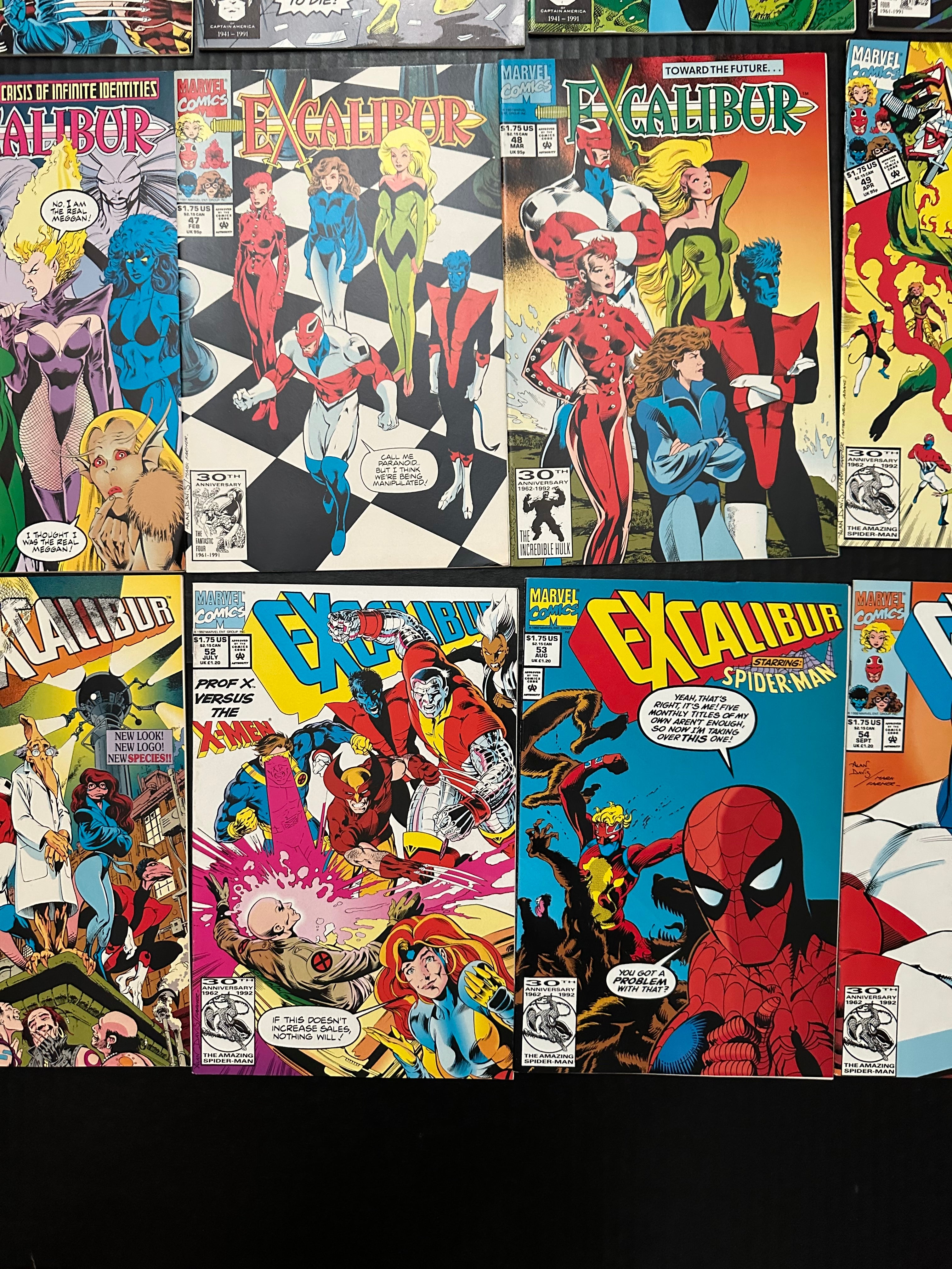 Lot of 32 Excalibur Comics includes 6 keys (1988 - 1993) Marvel Comics by Ugly Monkey Comics