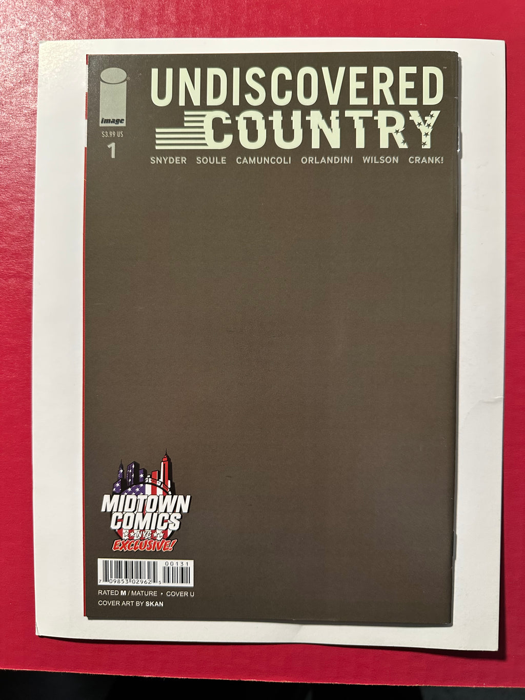 Undiscovered Country #1 (2020) Key Skan Midtown Exclusive Exclusive Cover B Spoiler Virgin Variant Cover Double Signed by Ugly Monkey Comics
