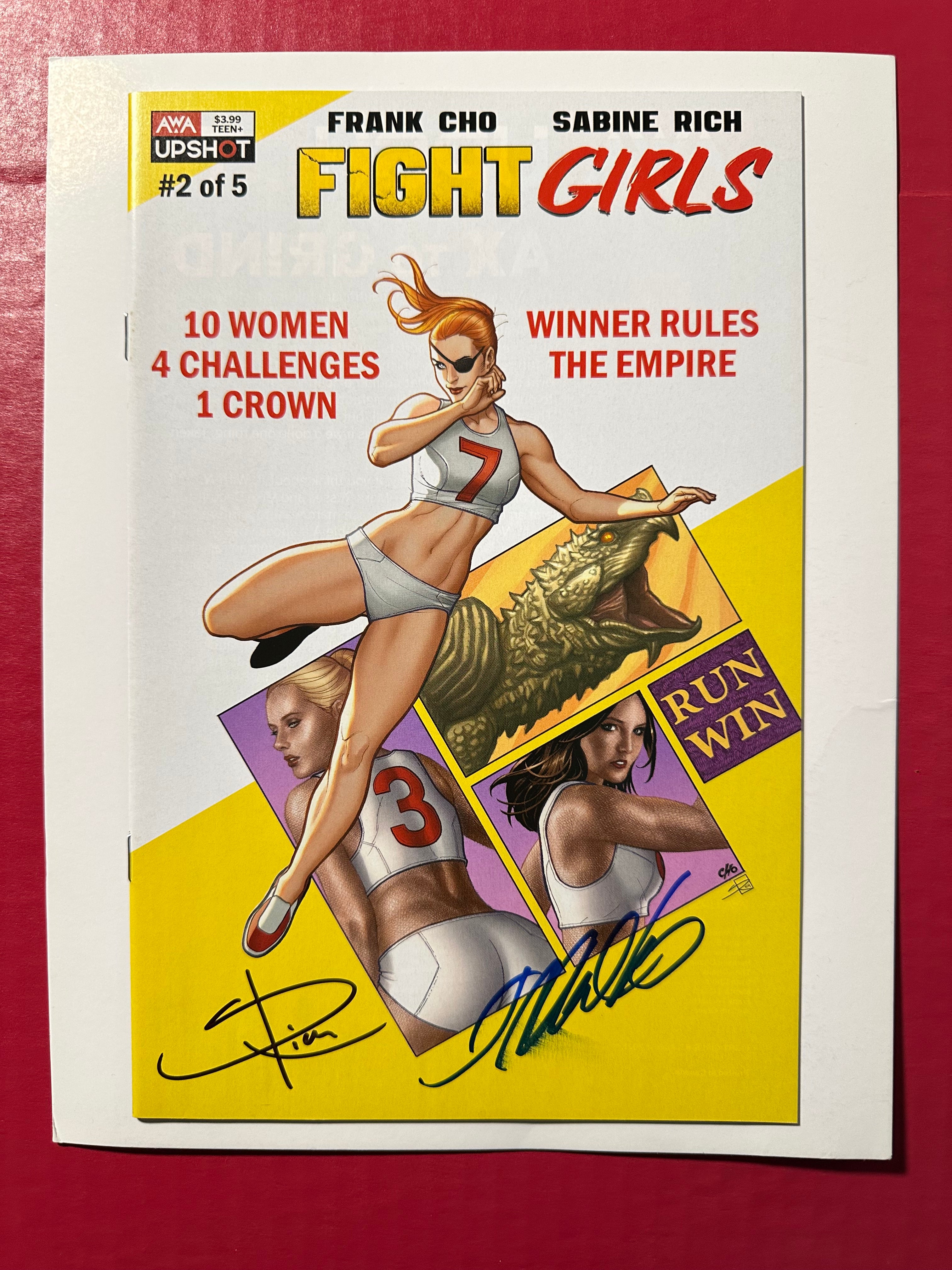 Fight Girls #2 (2021) Double Signed by Frank Cho and Sabine Rich by Ugly Monkey Comics
