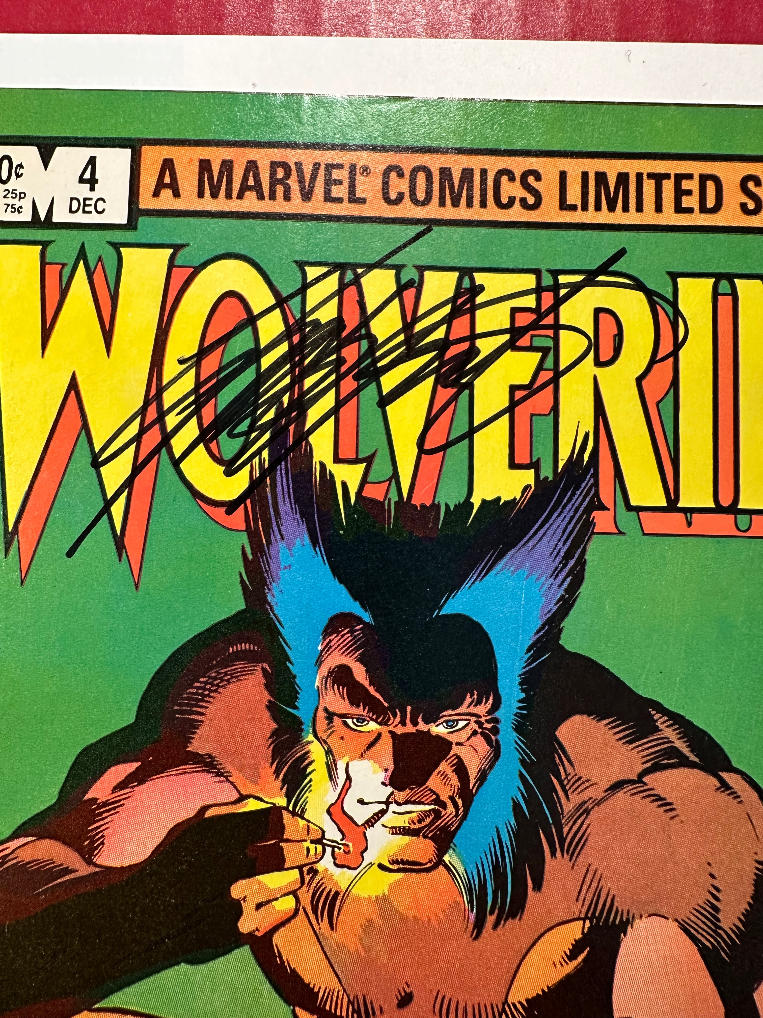 Wolverine, Vol. 1 #4 (Marvel Comics 1982) Key Deaths Signed by Chris Claremont by Ugly Monkey Comics