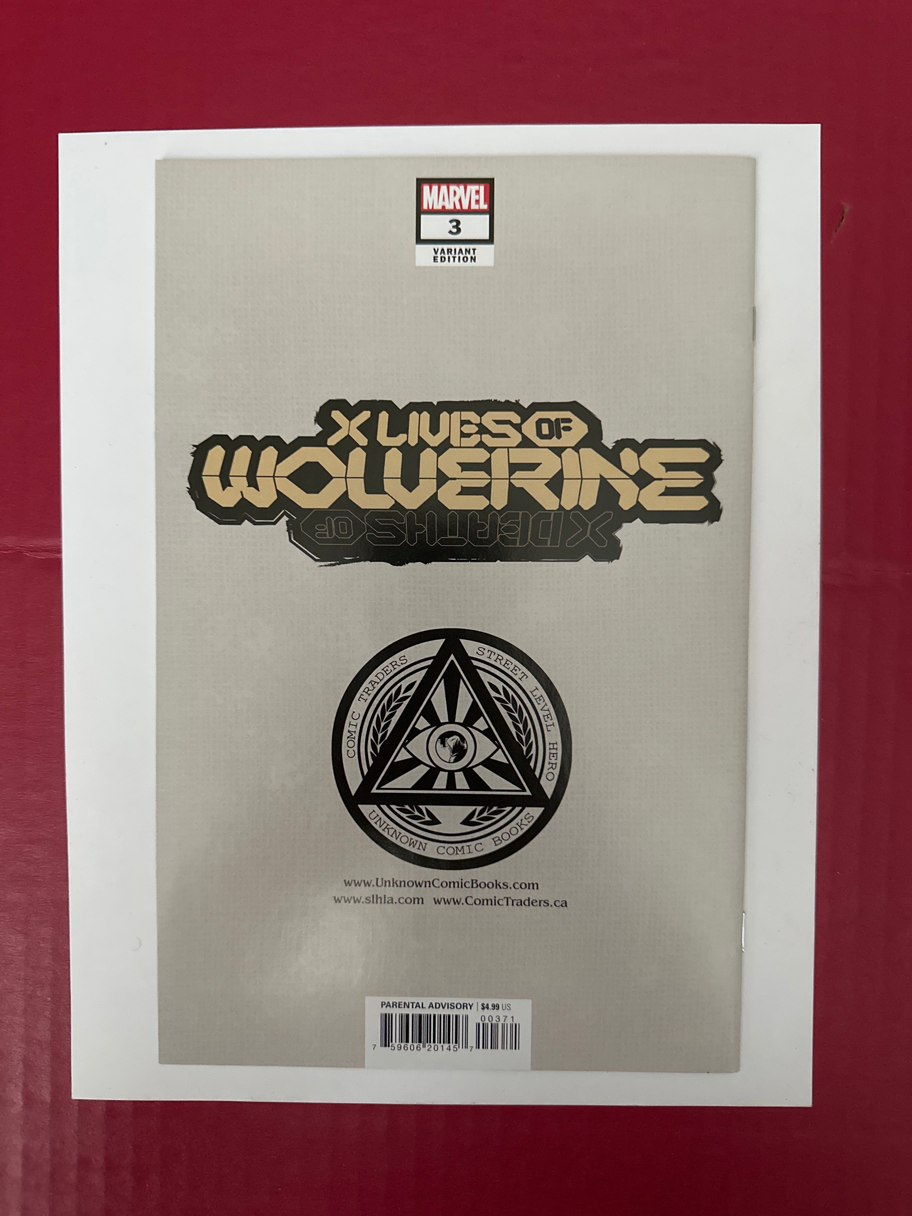 X Lives of Wolverine #3 (Marvel Comics 2022) Exclusive Alan Quah Trade Dress Variant by Ugly Monkey Comics