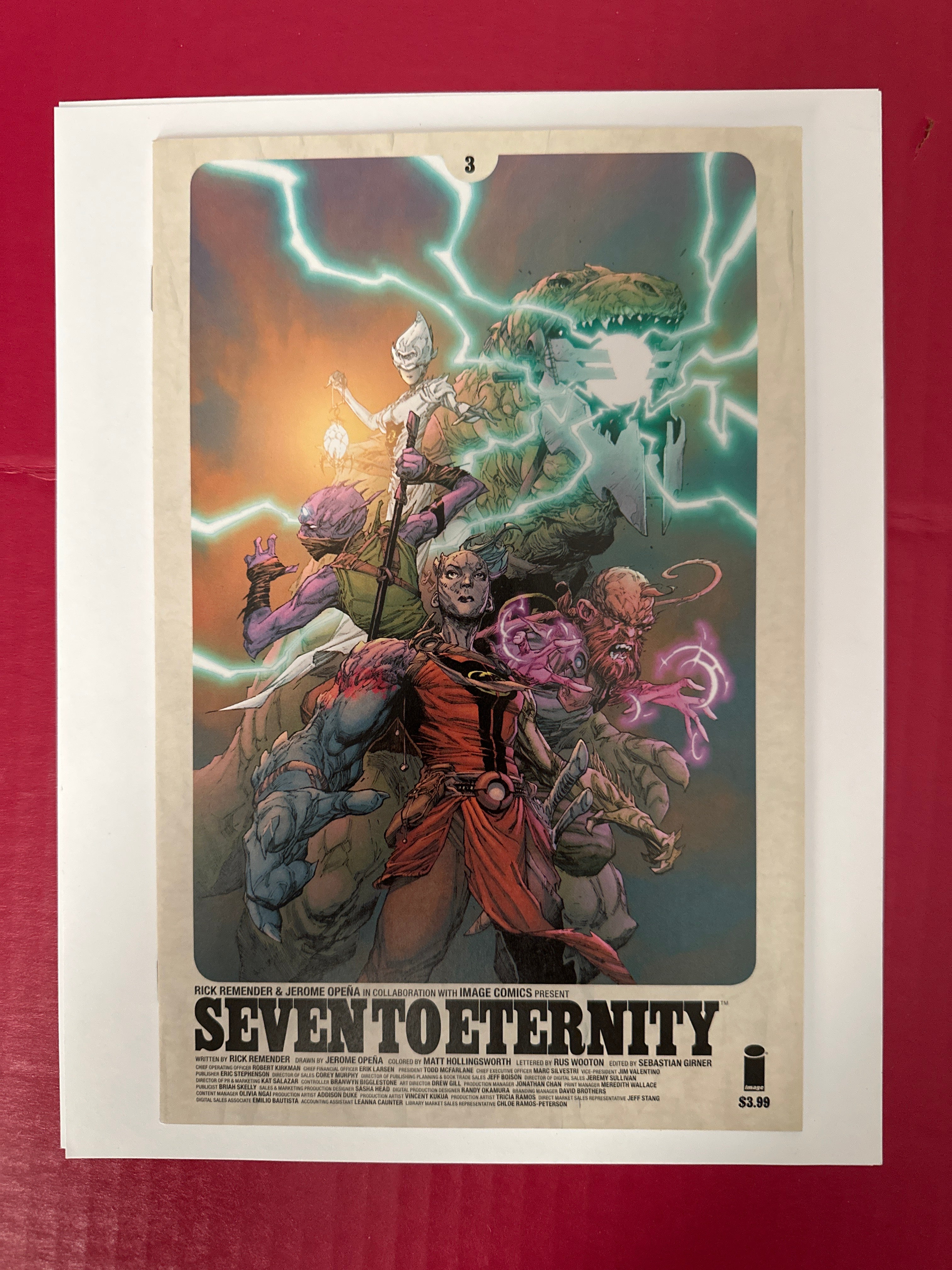 Seven To Eternity #3A (Image Comics 2016) by Ugly Monkey Comics