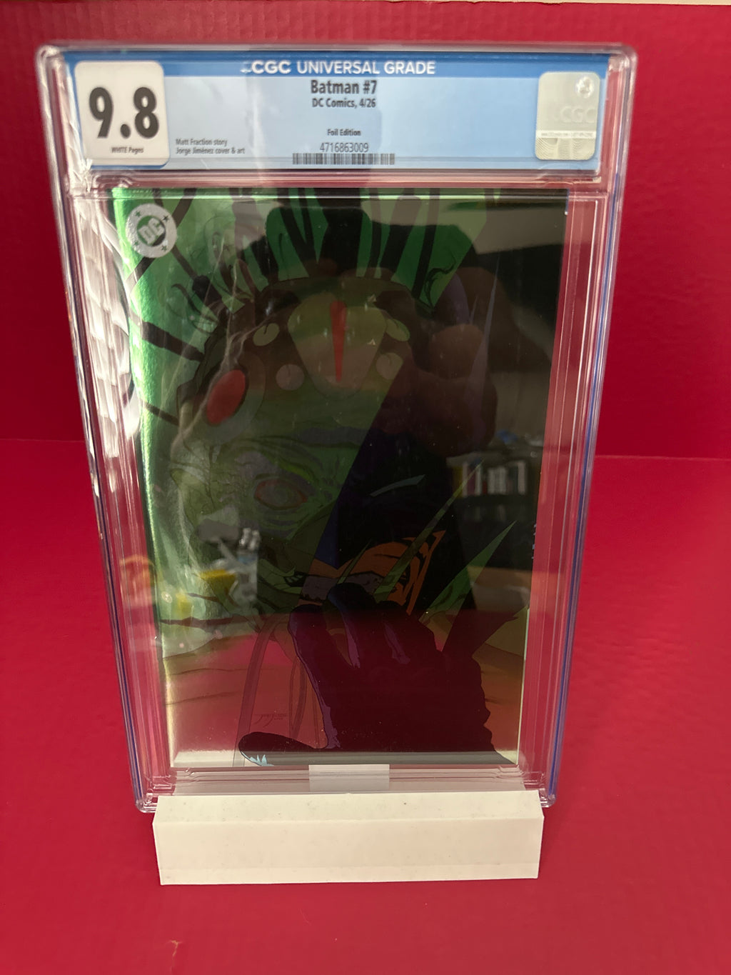Batman, Vol. 4 #7 (DC Comics 2026) Jorge Jimenez Foil Variant CGC 9.8 by Ugly Monkey Comics