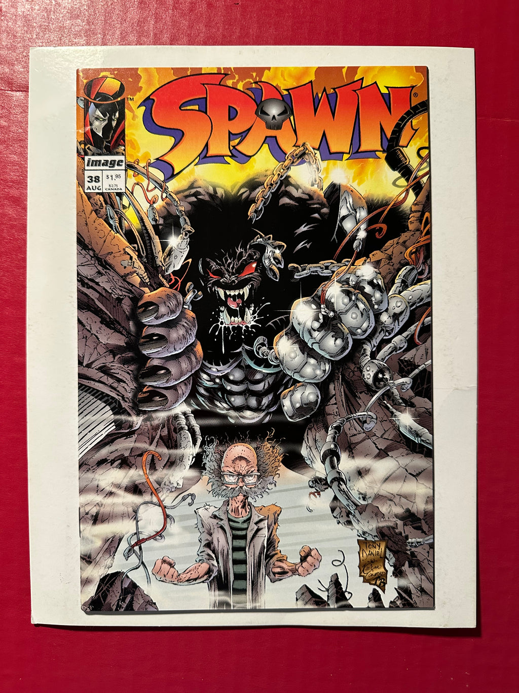Spawn #38A (1995) Origin & 1st app Cy-Gor by Ugly Monkey Comics