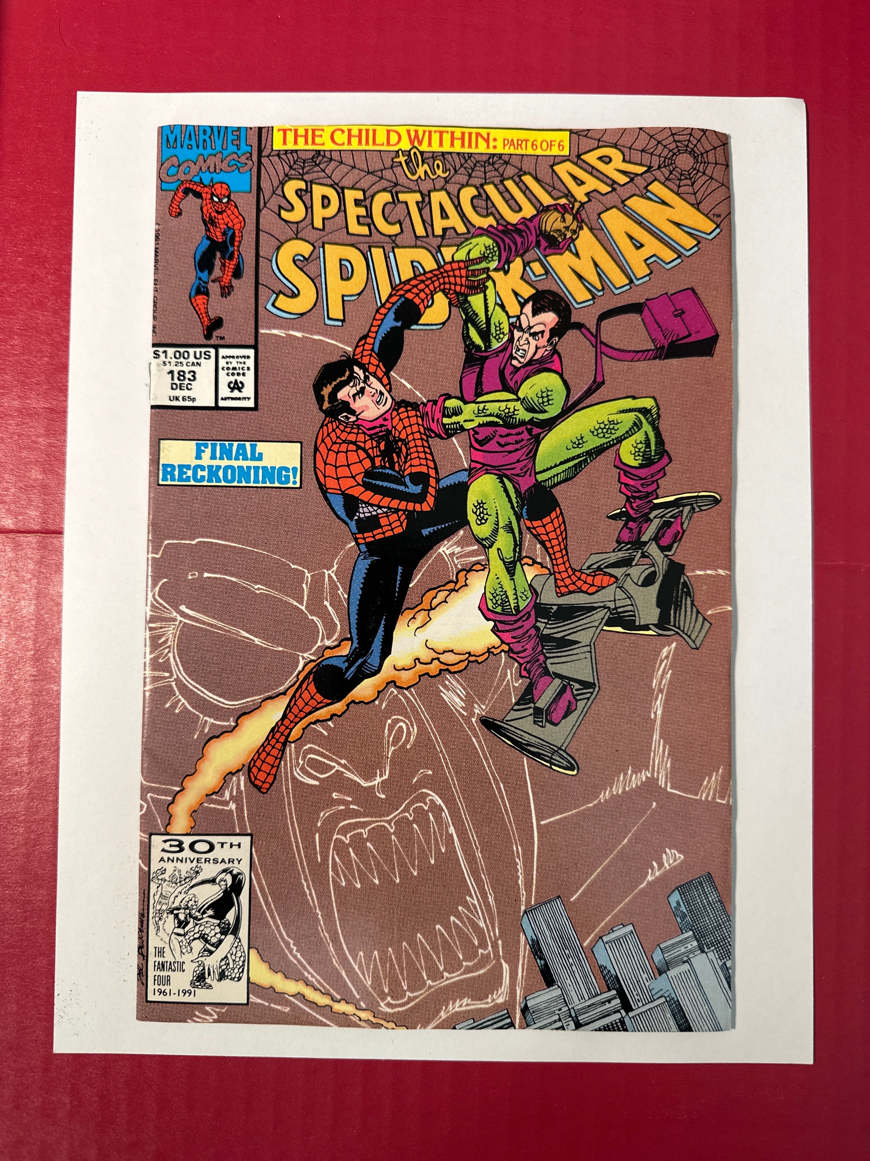 The Spectacular Spider-Man, Vol. 1 #183 (Marvel Comics 1991) Direct Edition by Ugly Monkey Comics