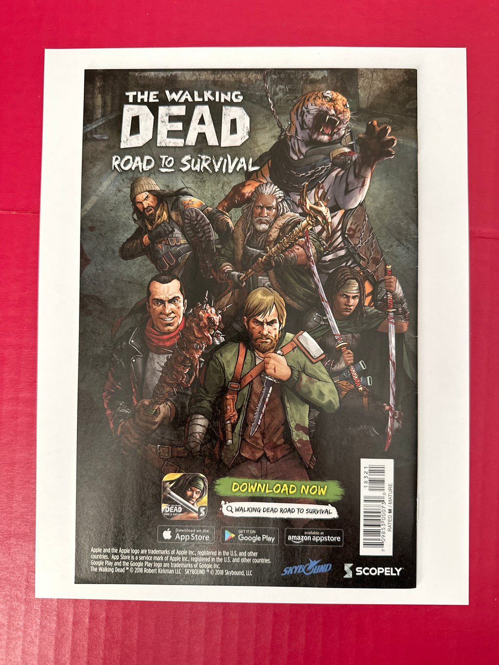The Walking Dead #183 (Image Comics 2018) Bill Sienkiewicz Variant Cover by Ugly Monkey Comics