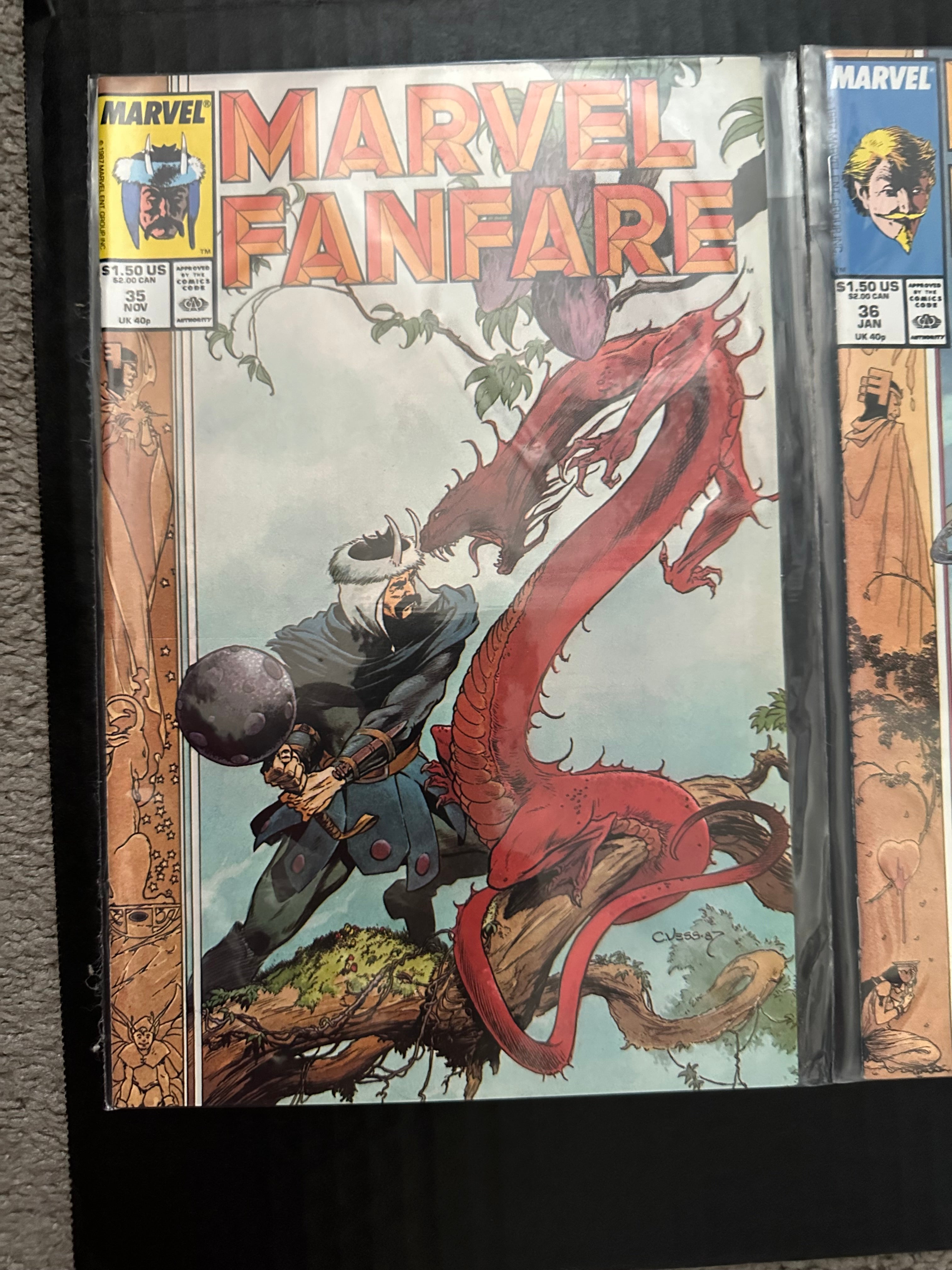 Lot of 33 Marvel Fanfare comics (1982 - 1988) 3 Key Issues by Ugly Monkey Comics
