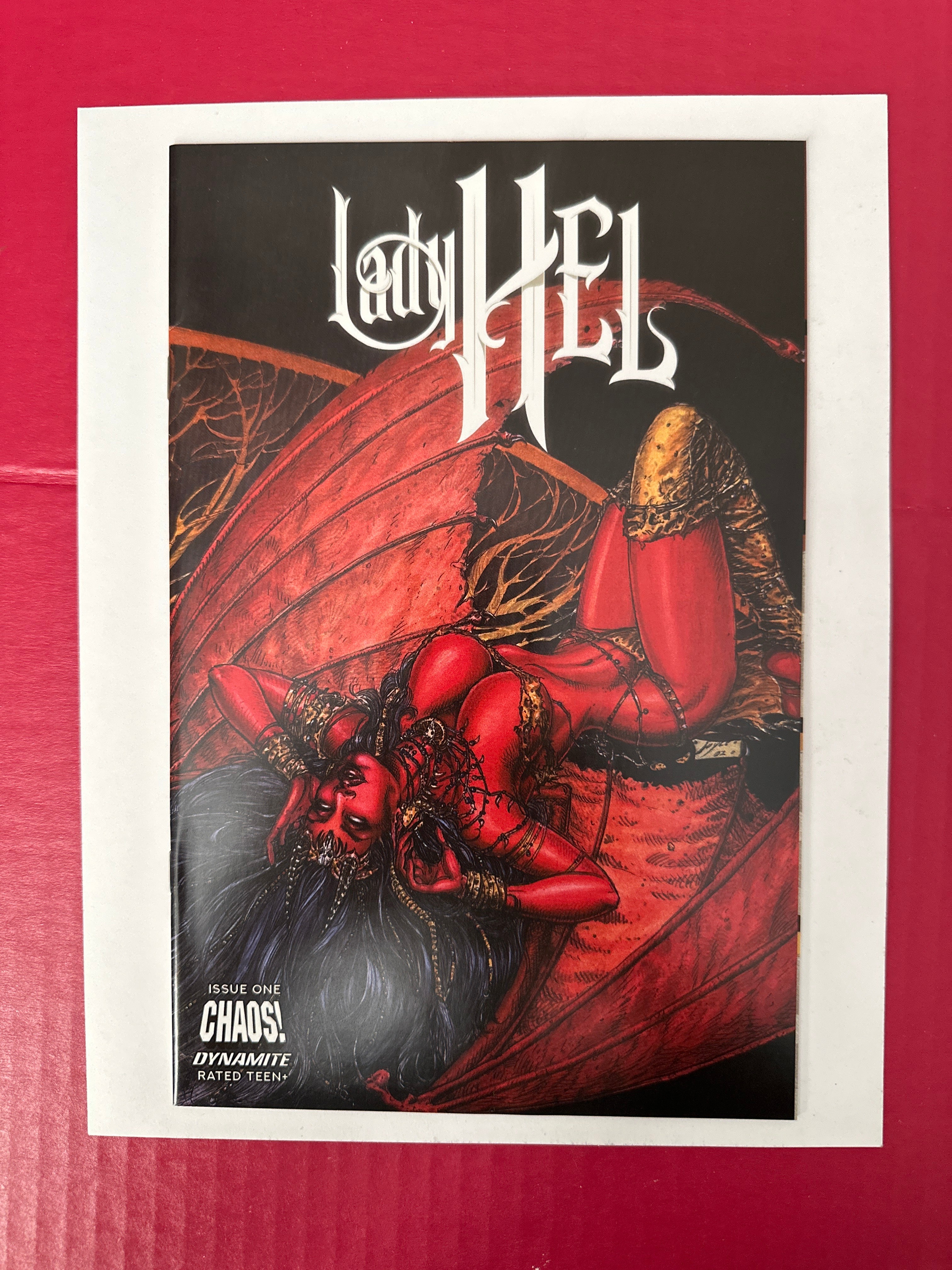 Lady HEL #1F (Dynamite Entertainment 2022) Black Blank Variant by Ugly Monkey Comics