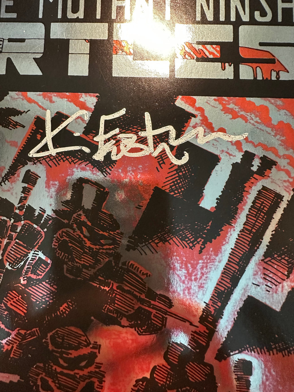 Teenage Mutant Ninja Turtles Reprint #1AN (IDW 2026) Signed Eastman by Ugly Monkey Comics