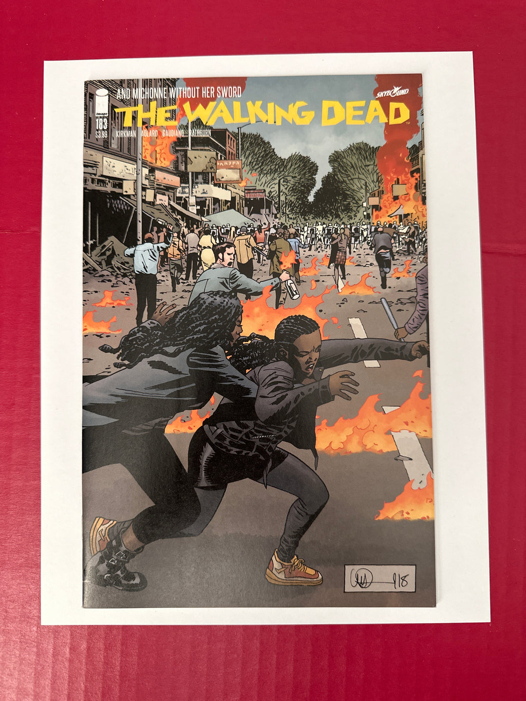 The Walking Dead #183 (Image Comics 2018) Charlie Adlard & Dave Stewart Cover by Ugly Monkey Comics