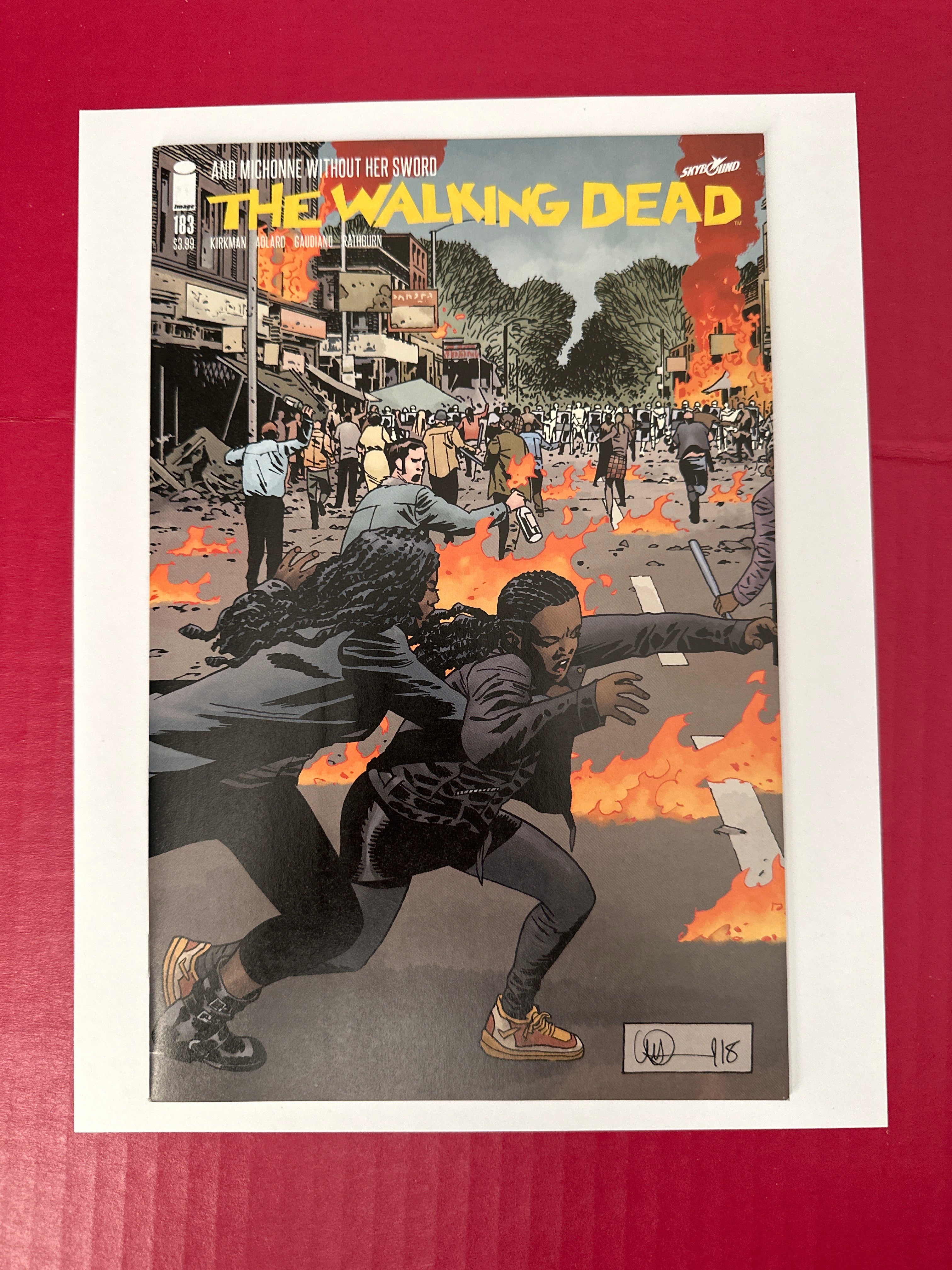 The Walking Dead #183 (Image Comics 2018) Charlie Adlard & Dave Stewart Cover by Ugly Monkey Comics
