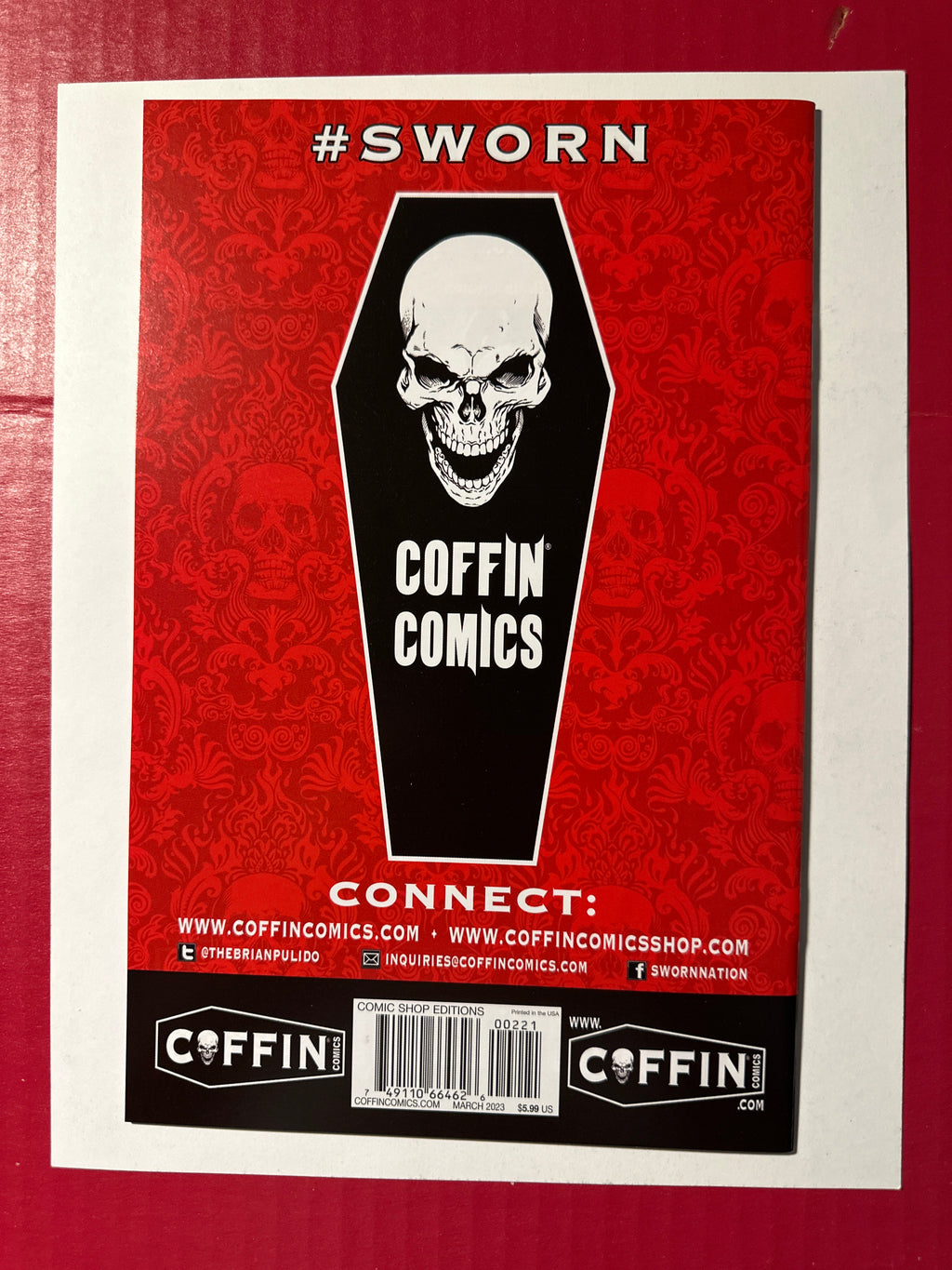 Lady Death: Necrotic Genesis #2B (Coffin Comics 2023) Collette Turner Deadly Thoughts Variant by Ugly Monkey Comics