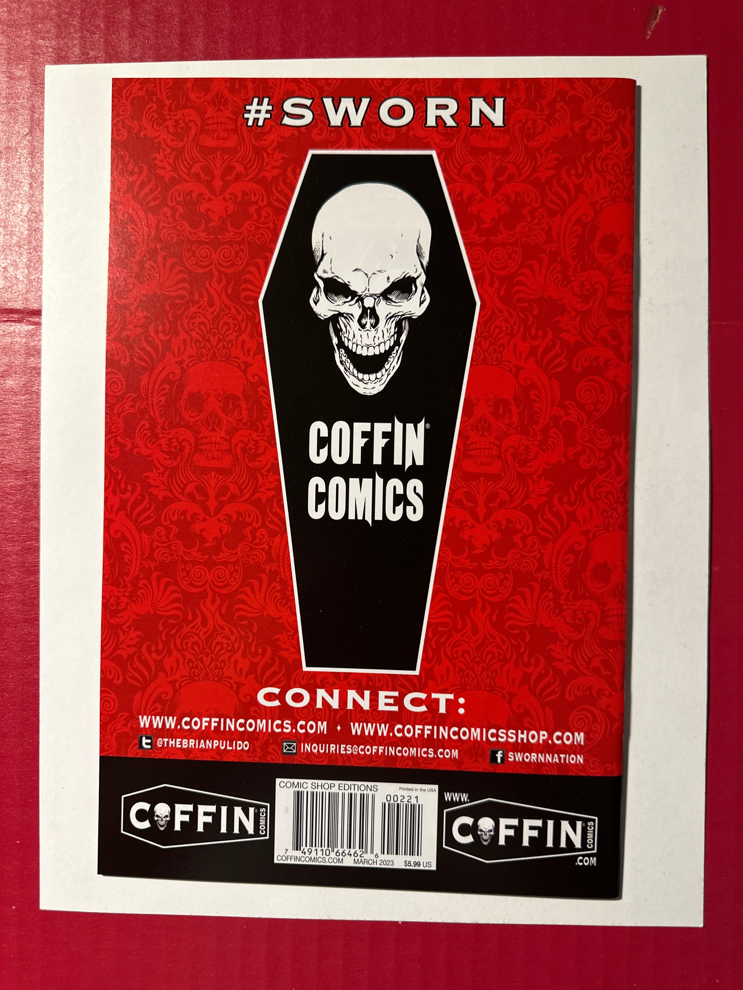 Lady Death: Necrotic Genesis #2B (Coffin Comics 2023) Collette Turner Deadly Thoughts Variant by Ugly Monkey Comics