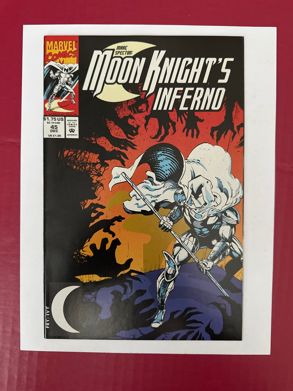 Marc Spector: Moon Knight #45 (Marvel Comics 1992) by Ugly Monkey Comics