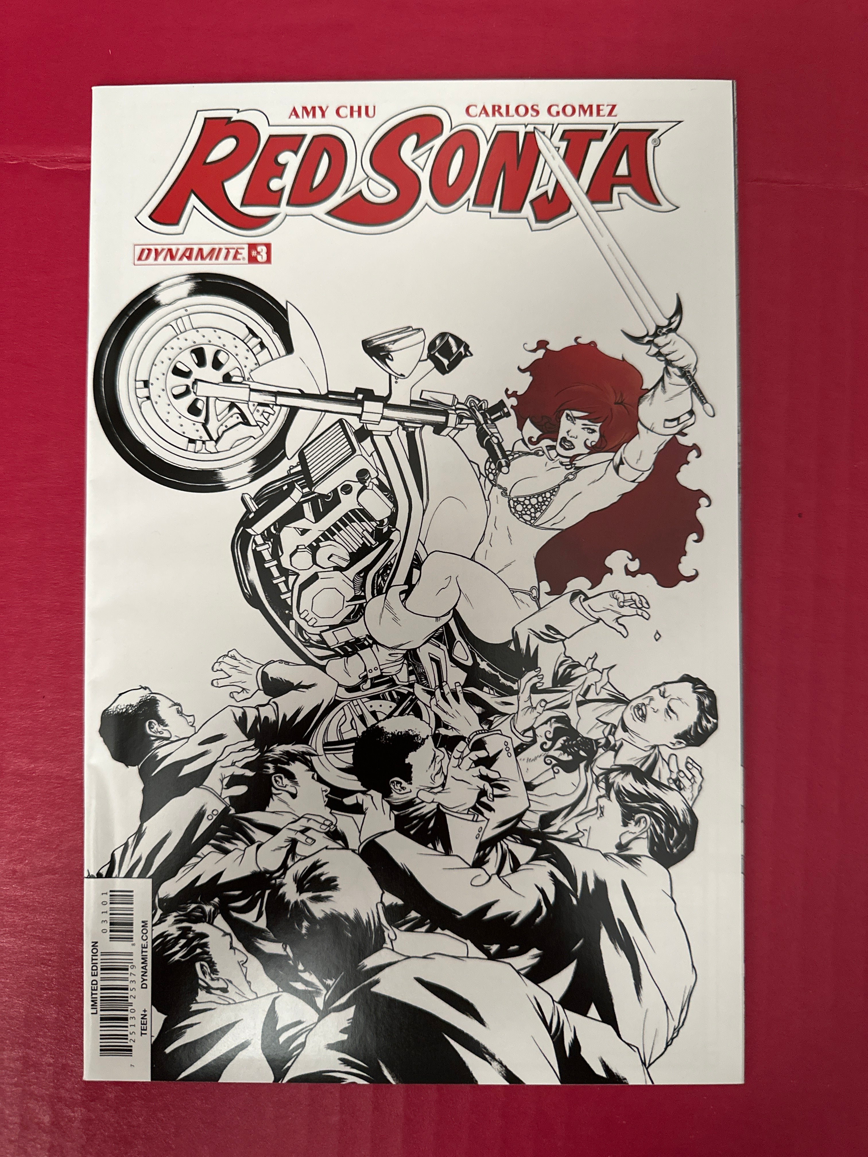 Red Sonja, Vol. 4 #3J (Dynamite Entertainment 2017) 1:15 Incentive Mike McKone Cover by Ugly Monkey Comics
