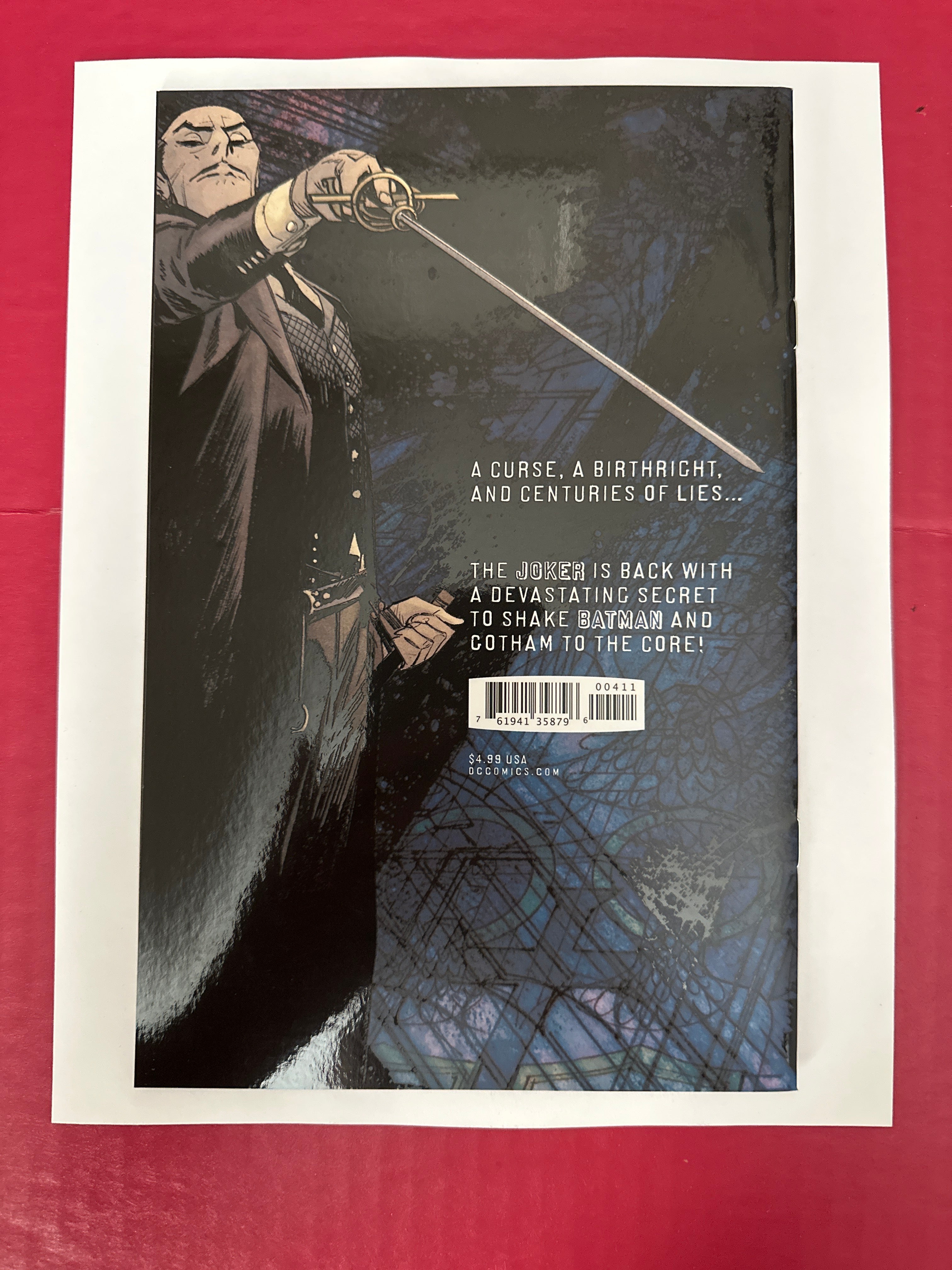 Batman: Curse of the White Knight #4A (DC Comics 2019) 1st appearance by Ugly Monkey Comics